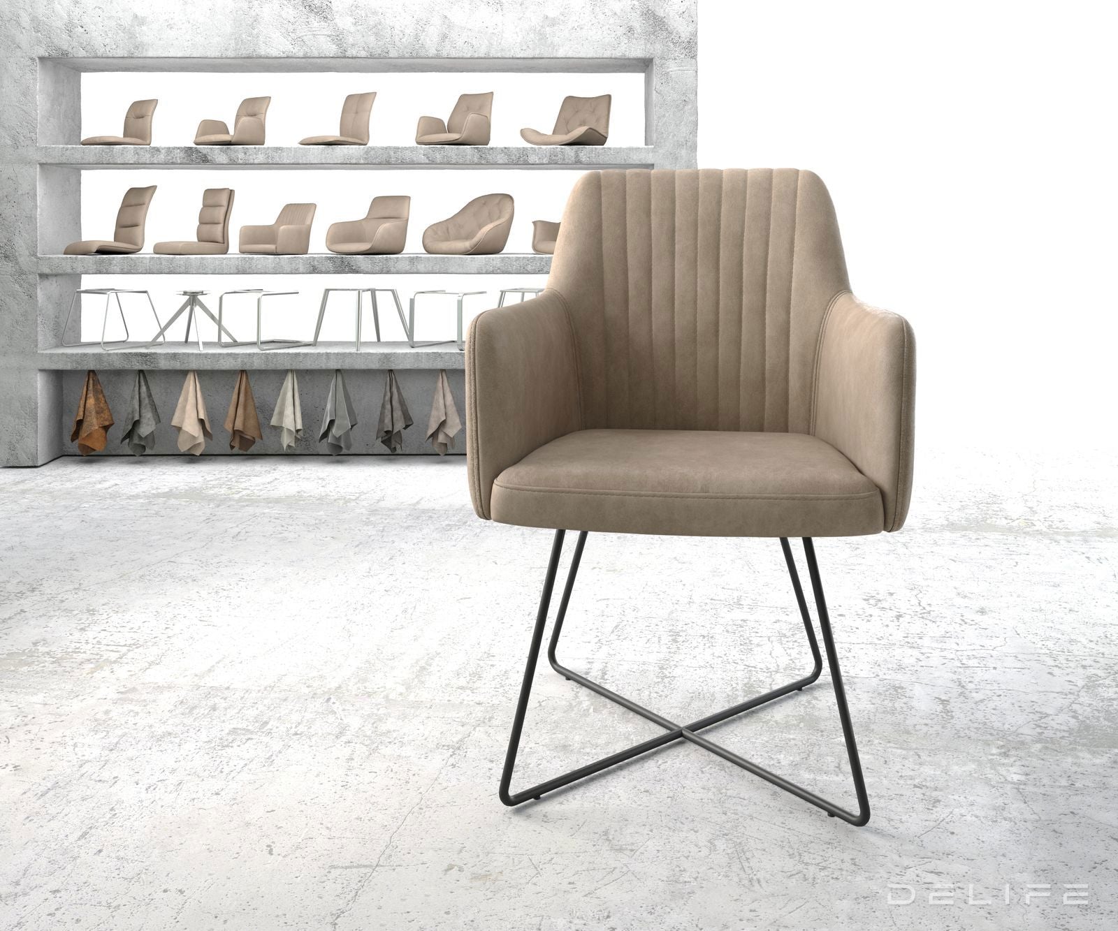 Jedilni stol Greg, Material: Mikrofibra