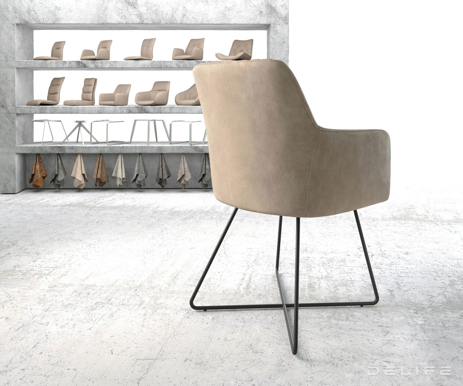 Jedilni stol Greg, Material: Mikrofibra