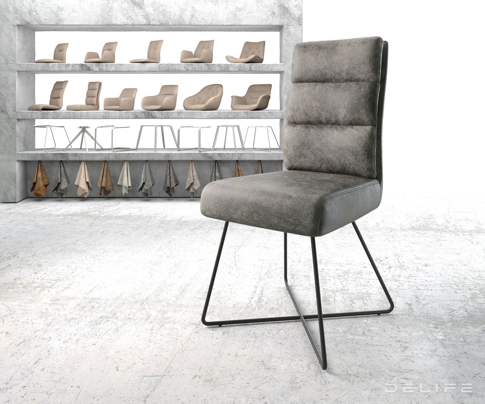 Jedilni stol Pela, Material: Mikrofibra