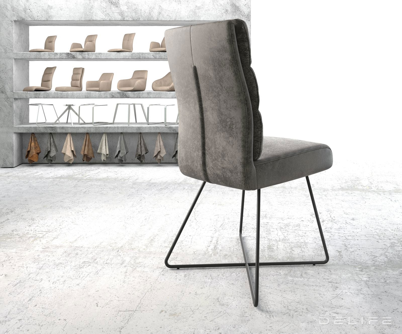 Jedilni stol Pela, Material: Mikrofibra