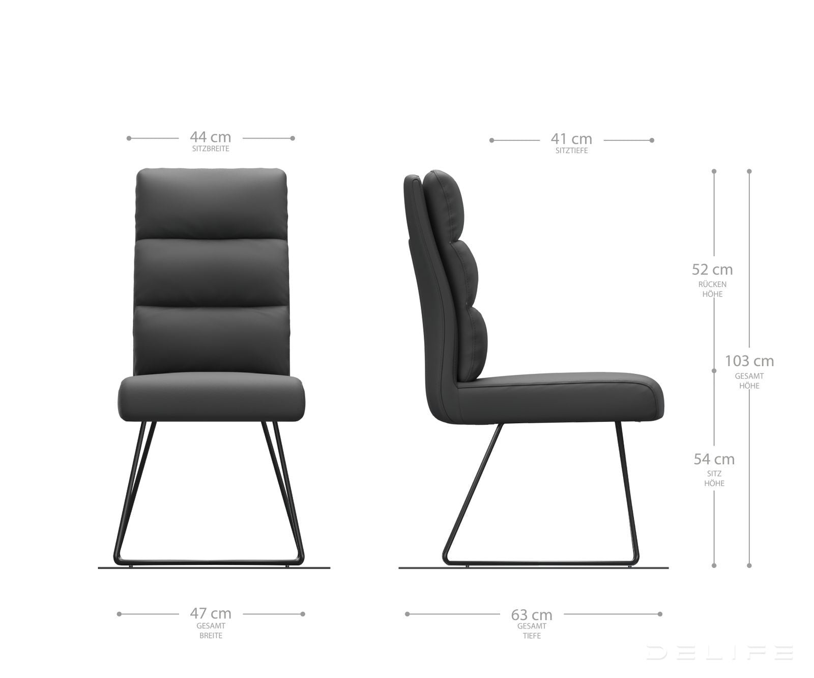 Jedilni stol Pela, Material: Mikrofibra