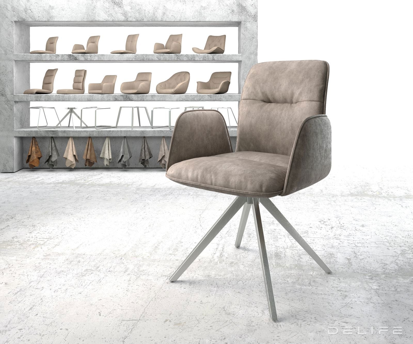 Jedilni stol Vinja, Material: Mikrofibra