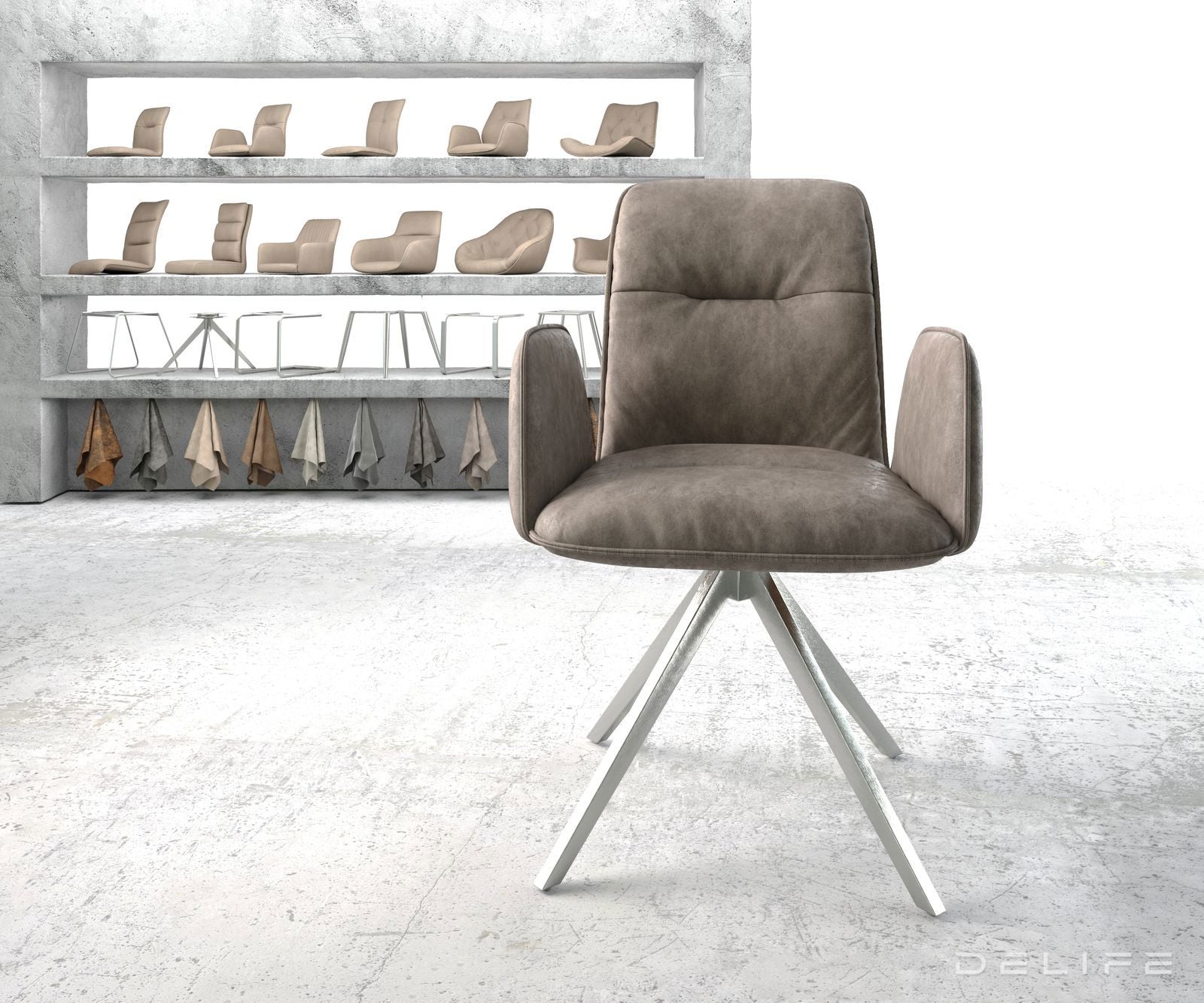 Jedilni stol Vinja, Material: Mikrofibra