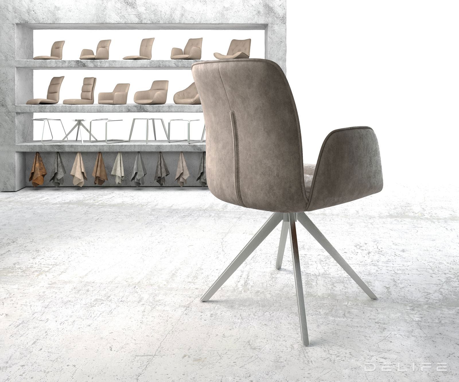 Jedilni stol Vinja, Material: Mikrofibra