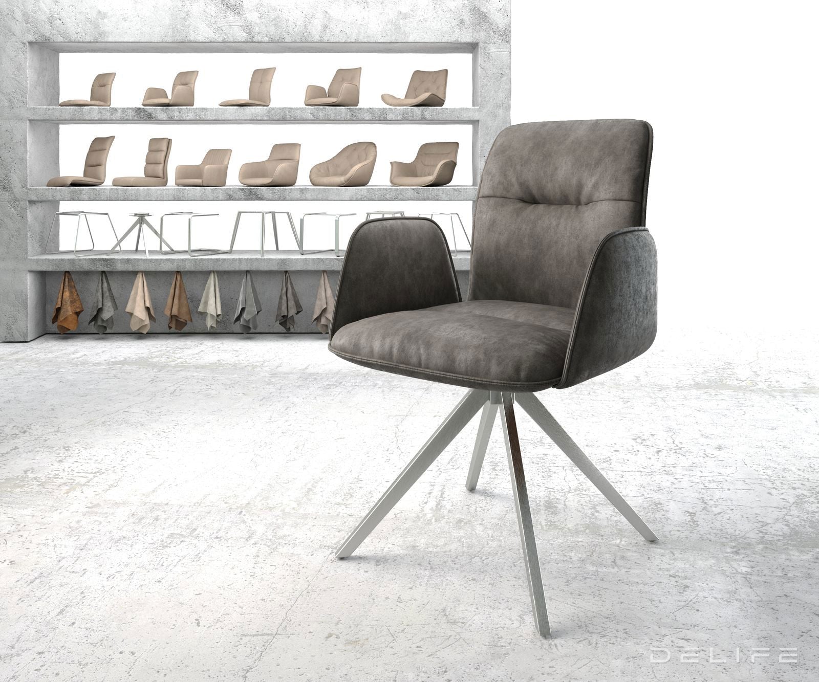 Jedilni stol Vinja, Material: Mikrofibra