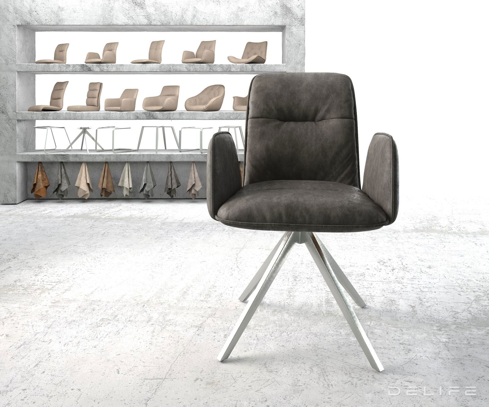 Jedilni stol Vinja, Material: Mikrofibra