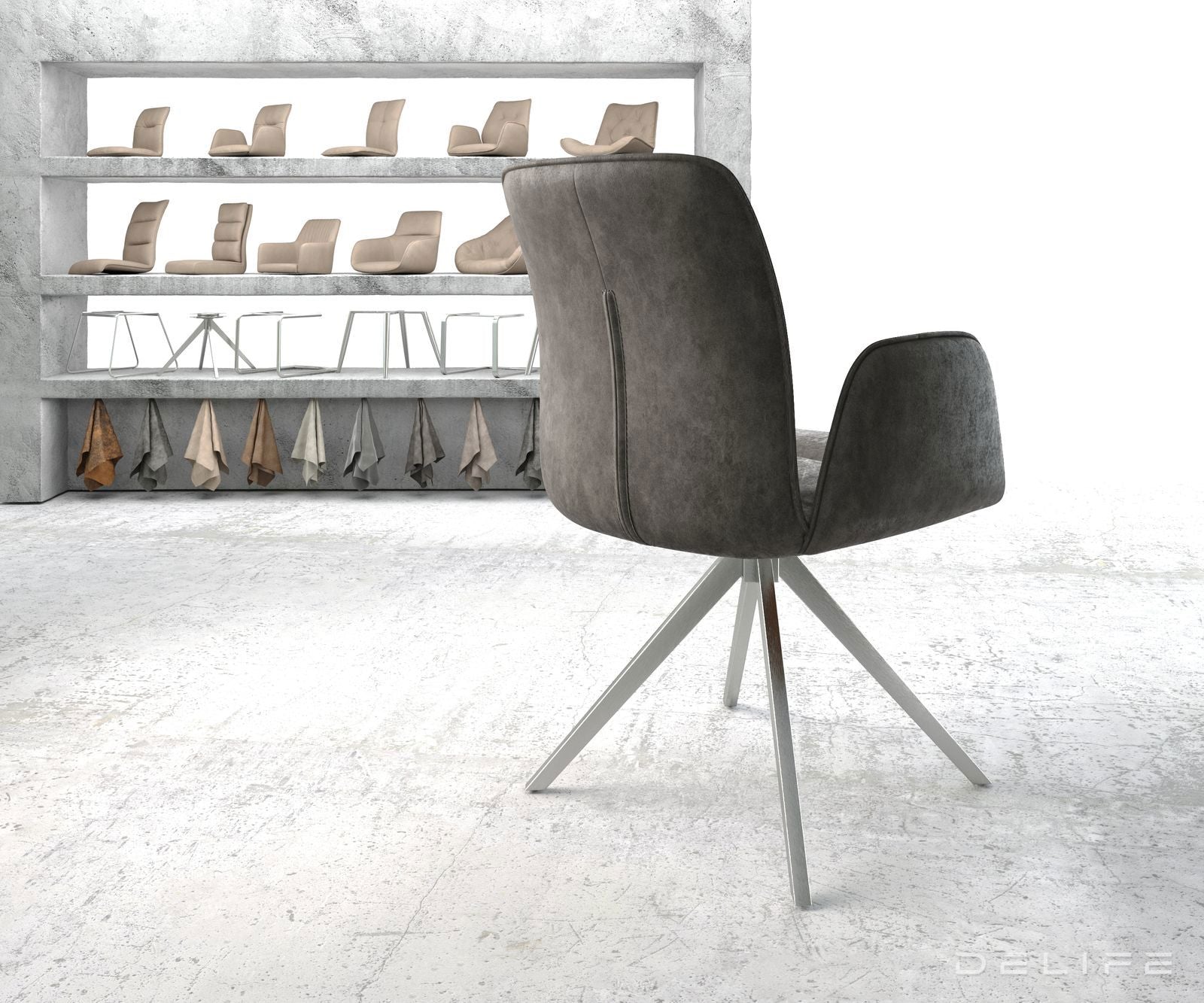 Jedilni stol Vinja, Material: Mikrofibra