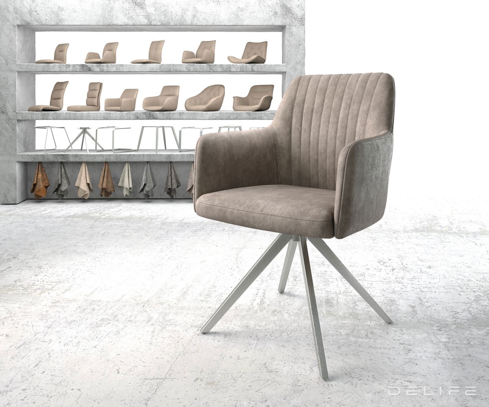 Jedilni stol Greg, Material: Mikrofibra