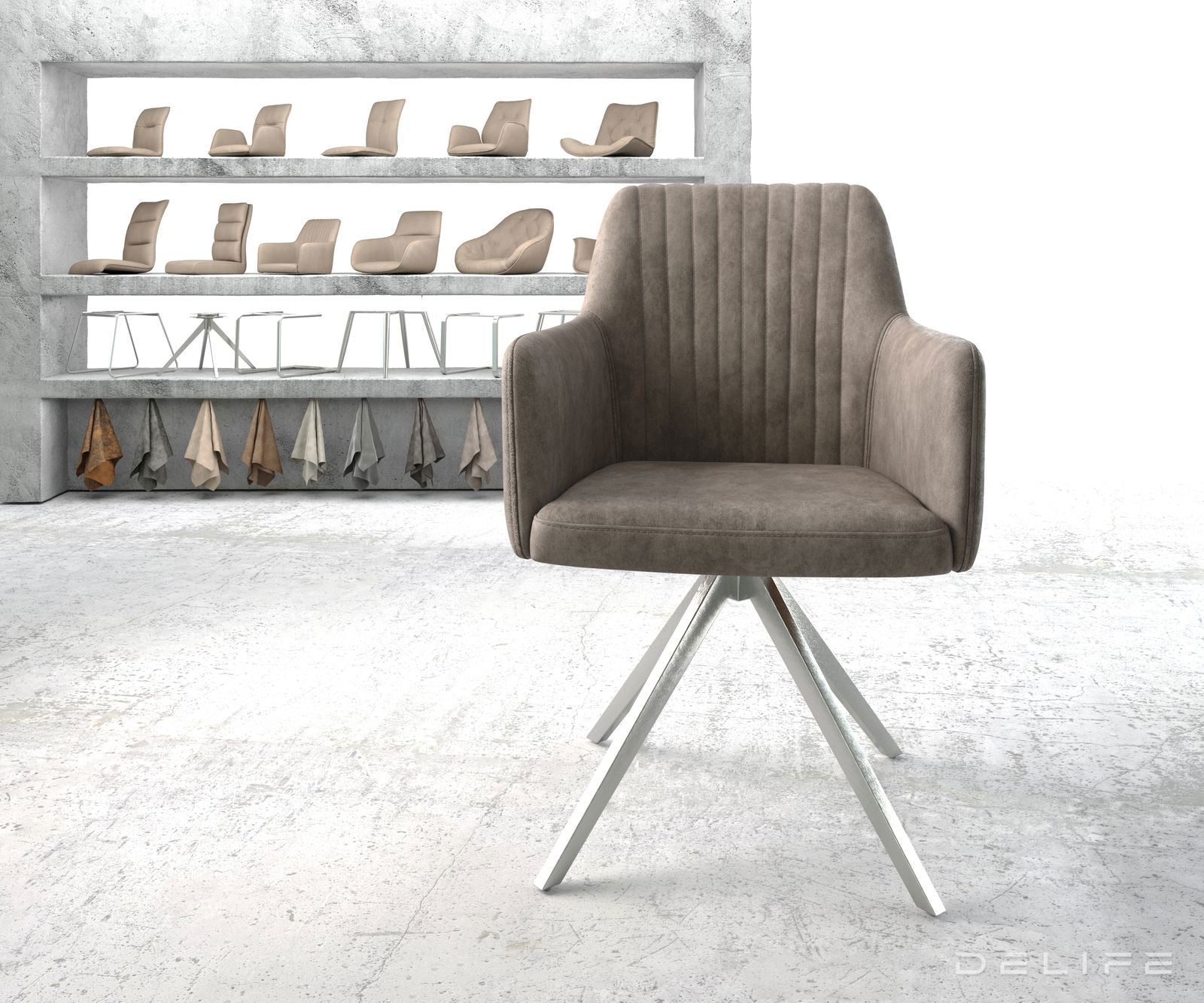 Jedilni stol Greg, Material: Mikrofibra