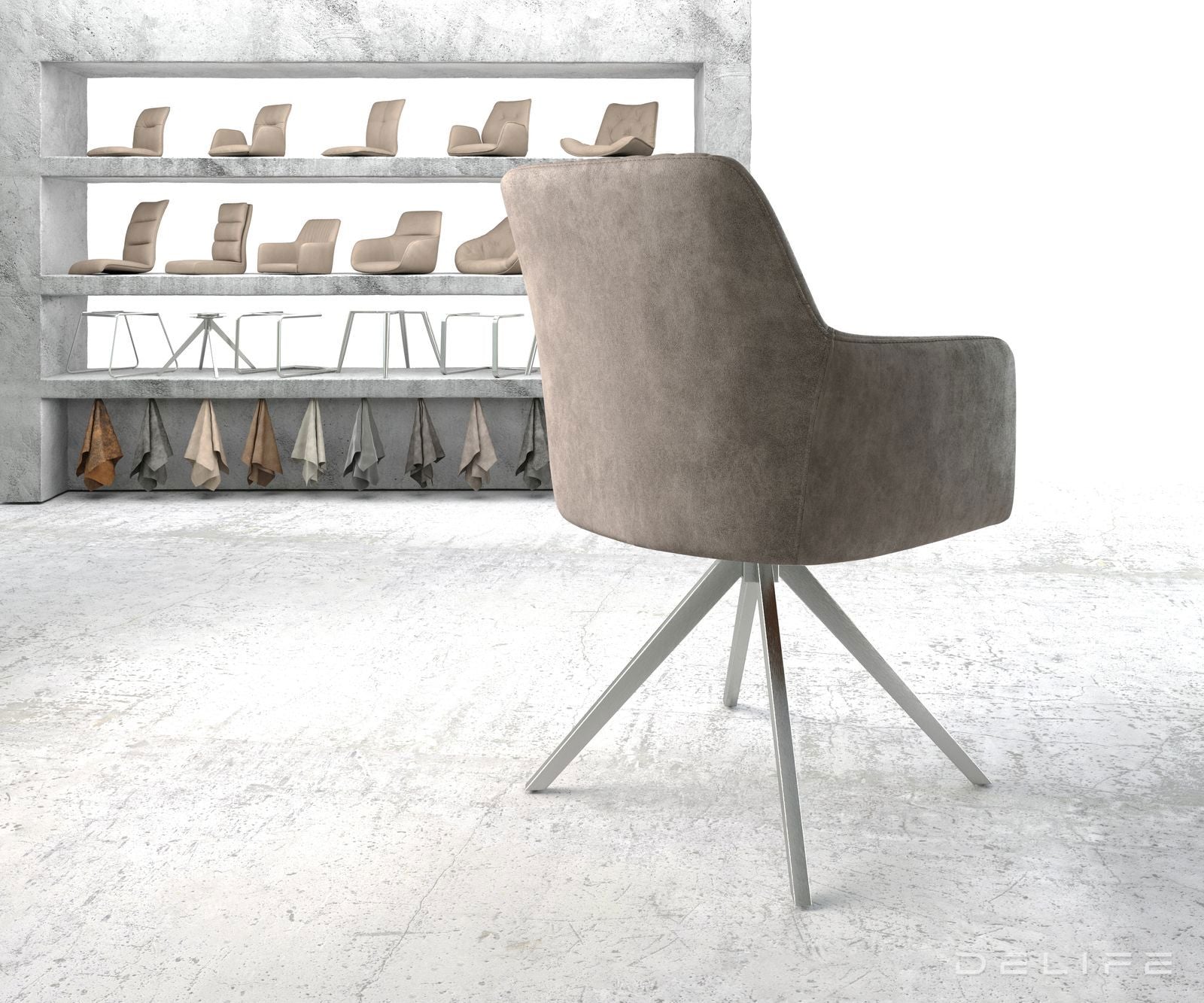 Jedilni stol Greg, Material: Mikrofibra