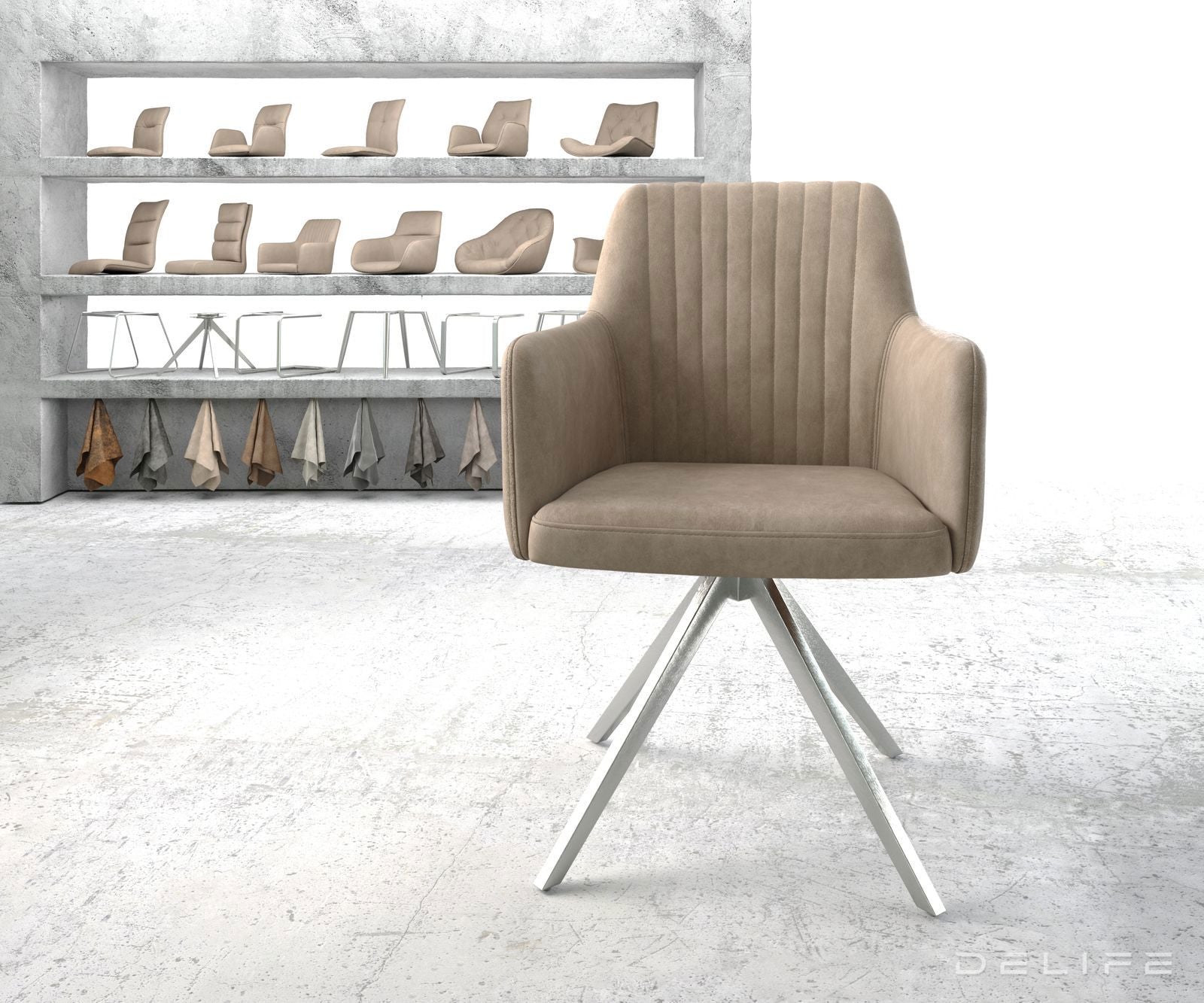 Jedilni stol Greg, Material: Mikrofibra