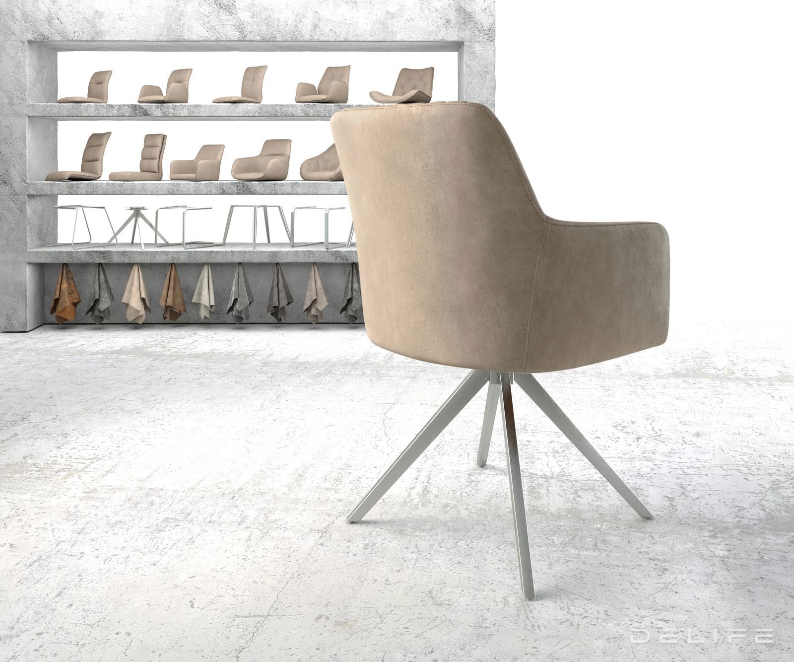 Jedilni stol Greg, Material: Mikrofibra