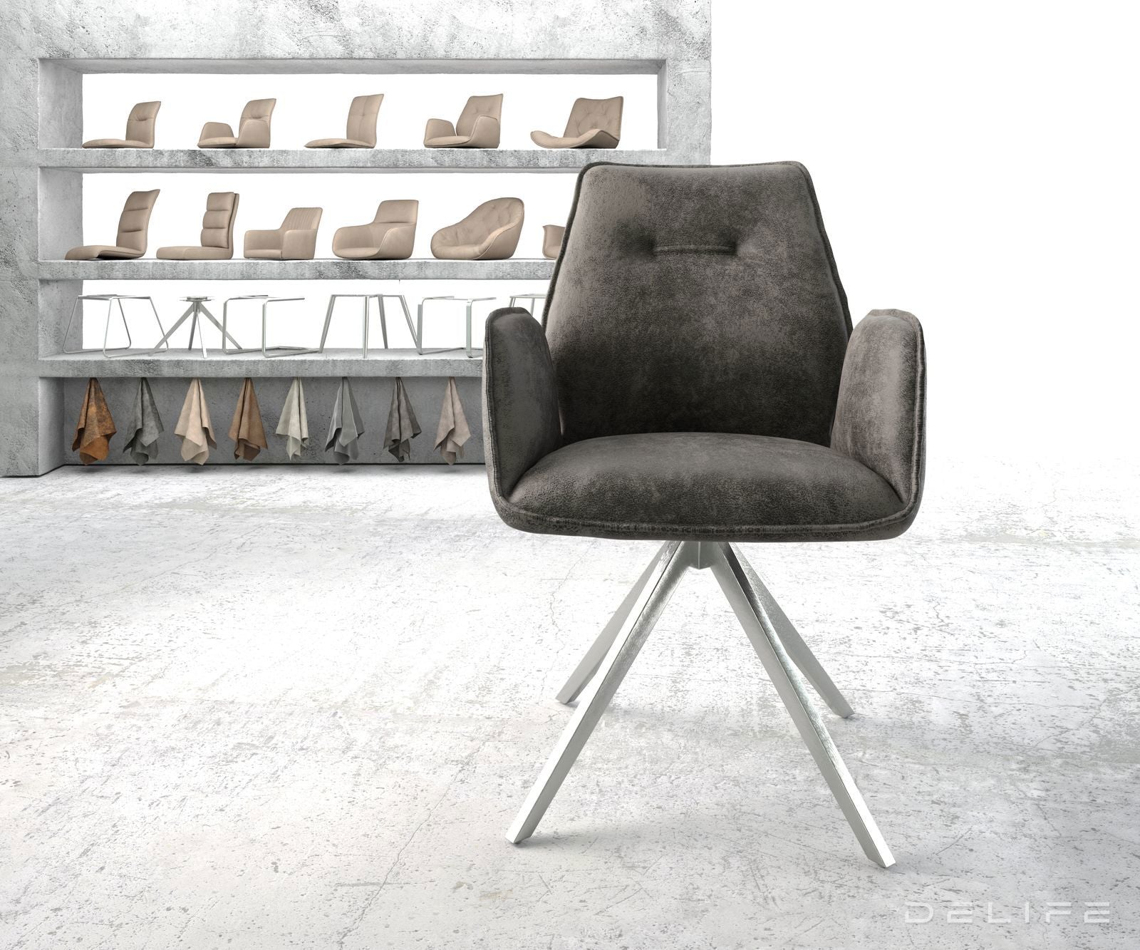 Jedilni stol Zoa, Material: Mikrofibra