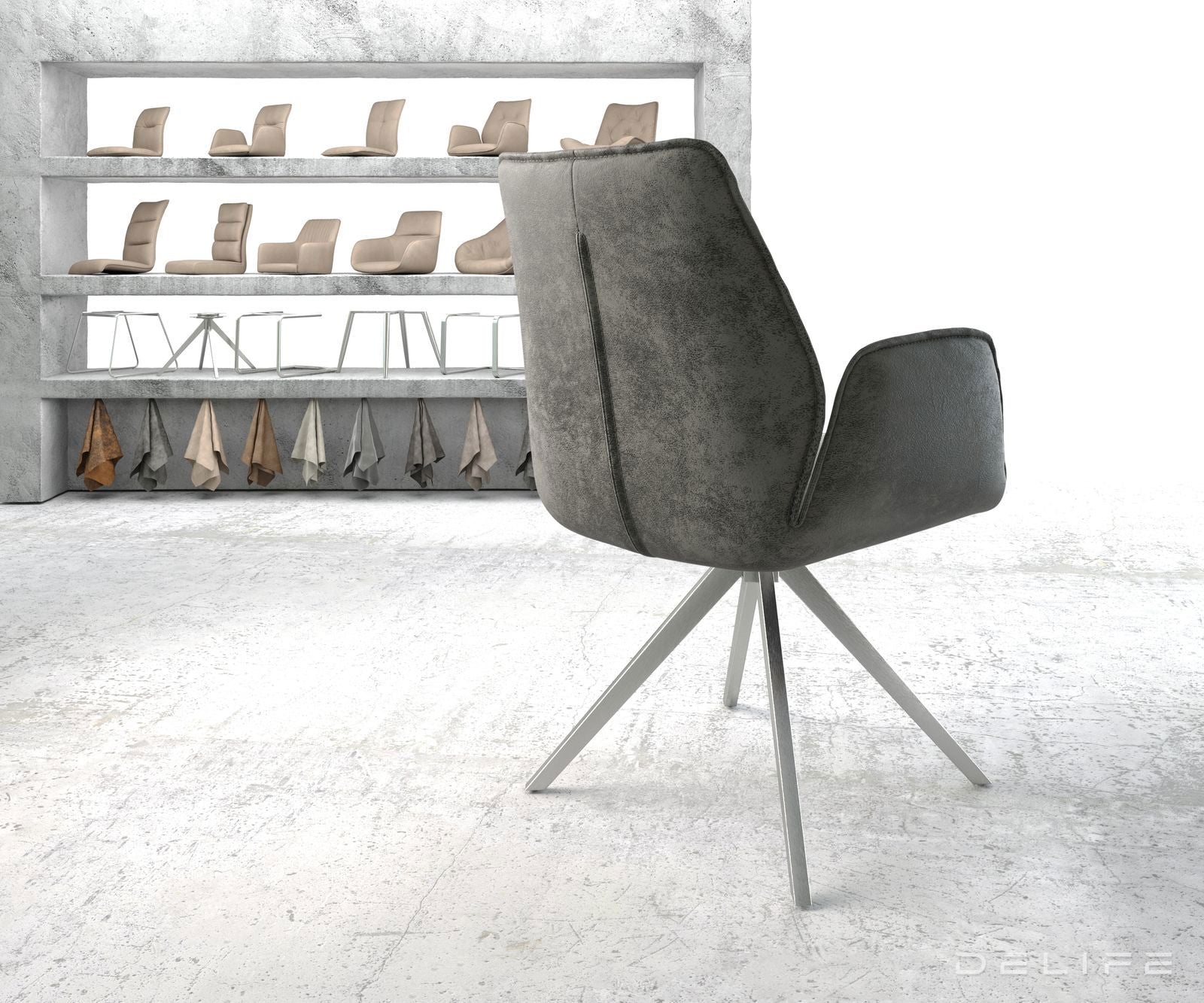 Jedilni stol Zoa, Material: Mikrofibra