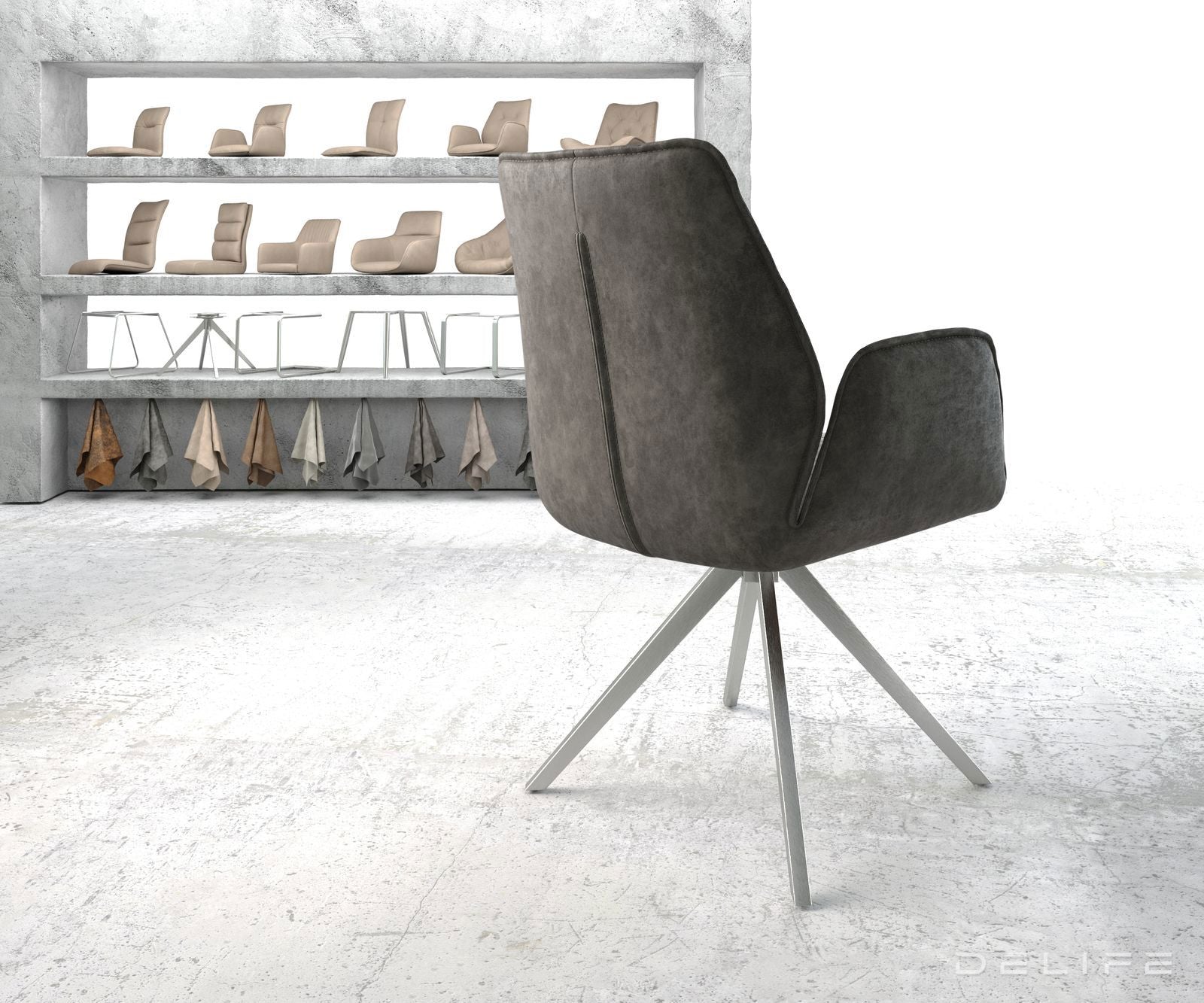 Jedilni stol Zoa, Material: Mikrofibra