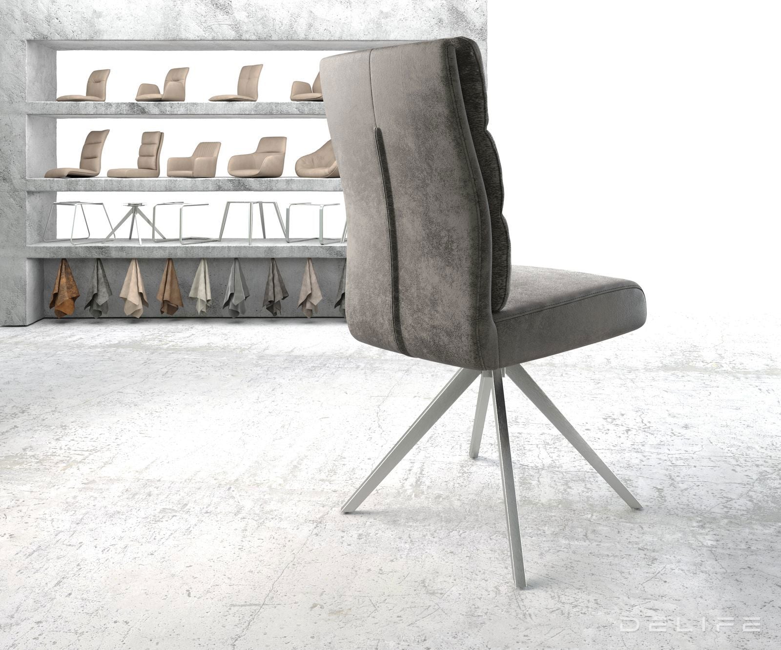 Jedilni stol Pela, Material: Mikrofibra