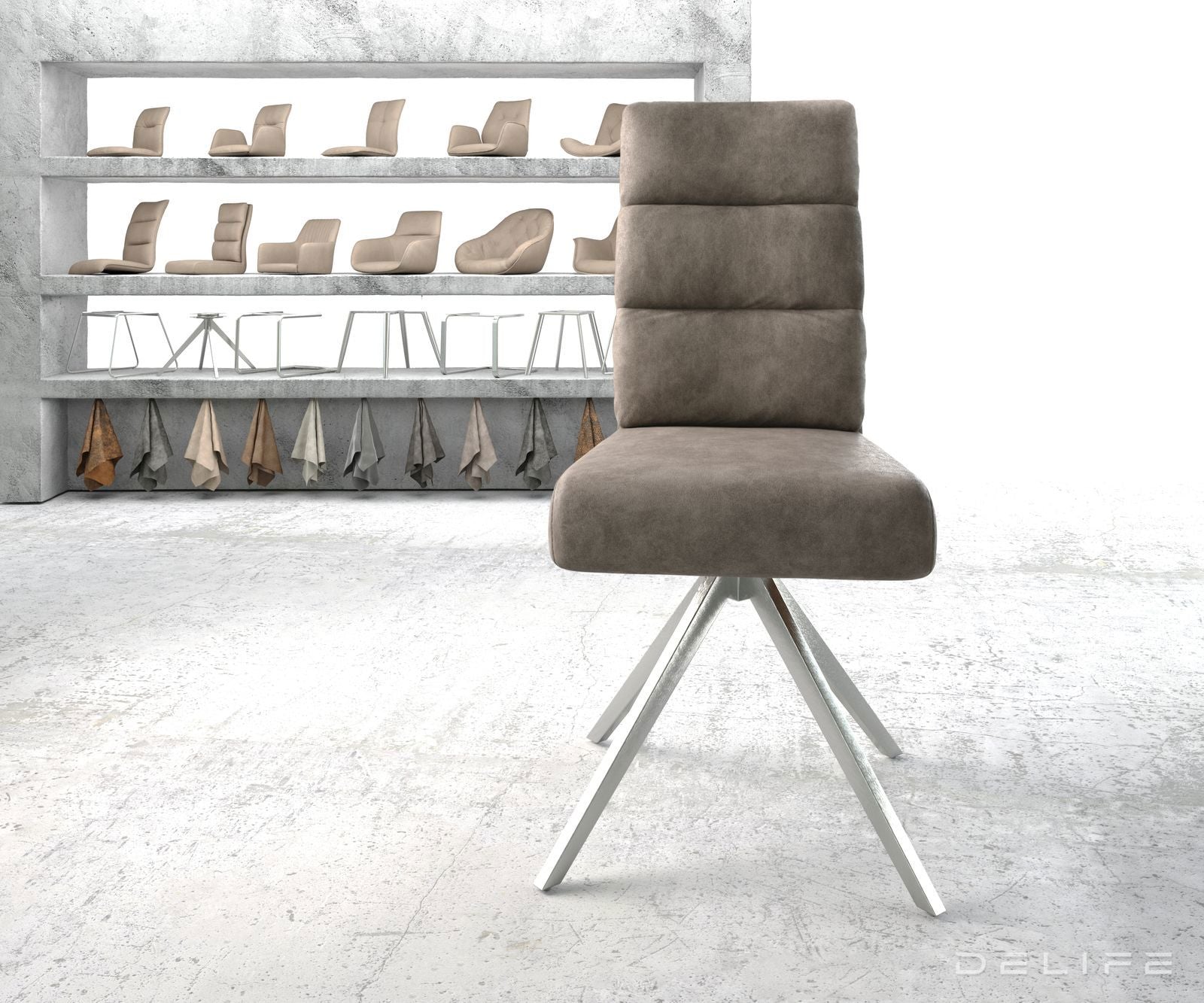 Jedilni stol Pela, Material: Mikrofibra