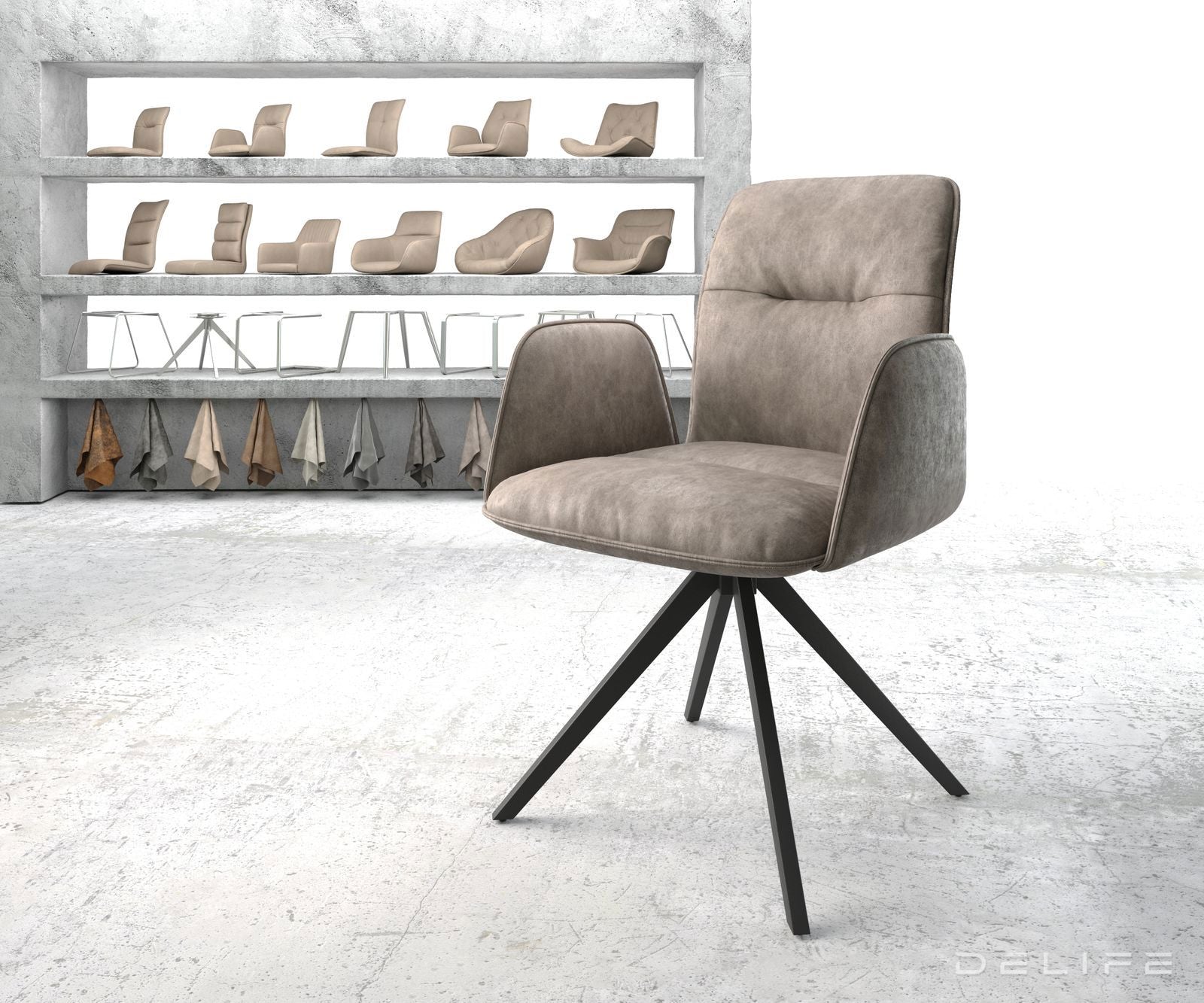 Jedilni stol Vinja, Material: Mikrofibra