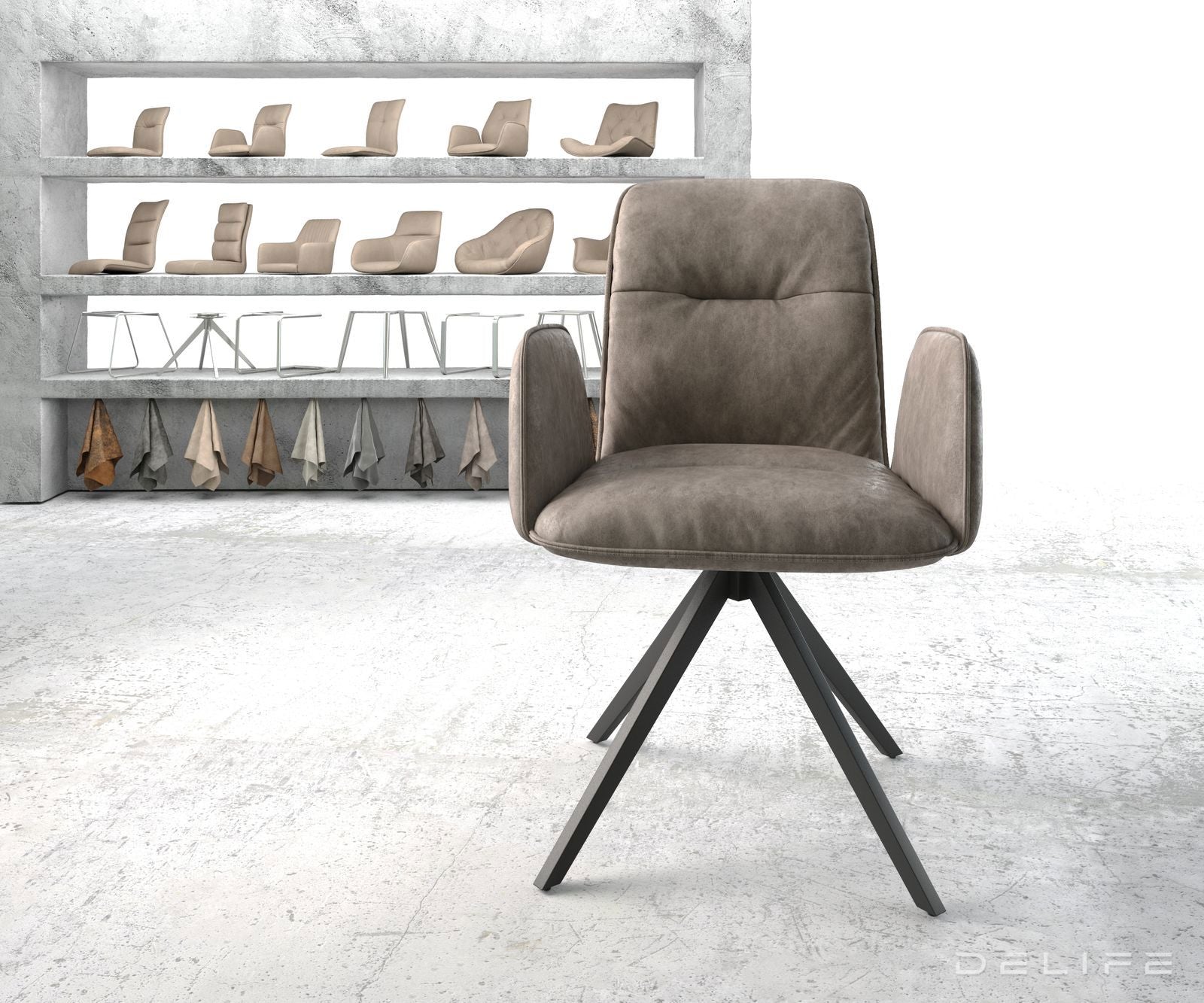 Jedilni stol Vinja, Material: Mikrofibra