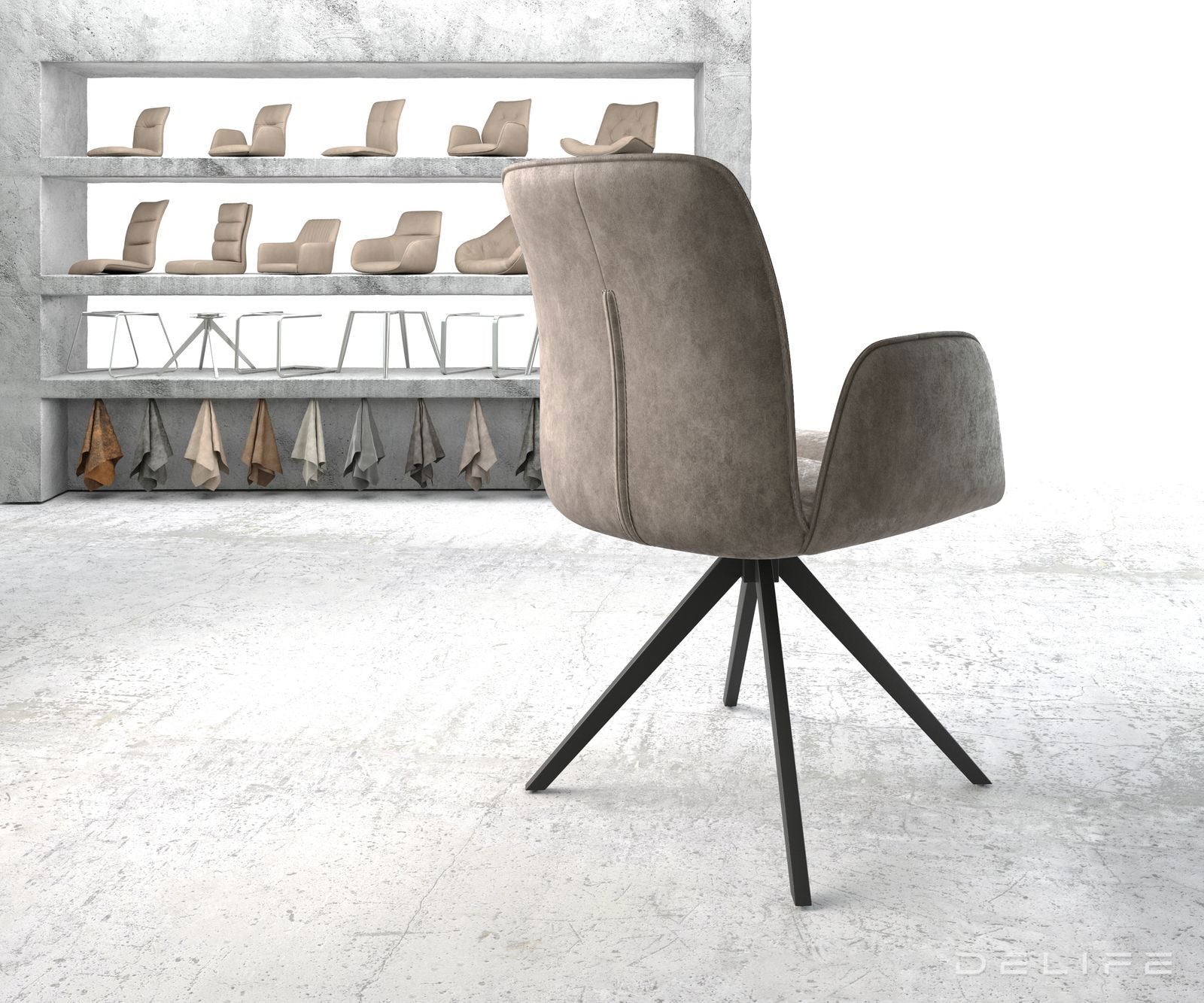 Jedilni stol Vinja, Material: Mikrofibra