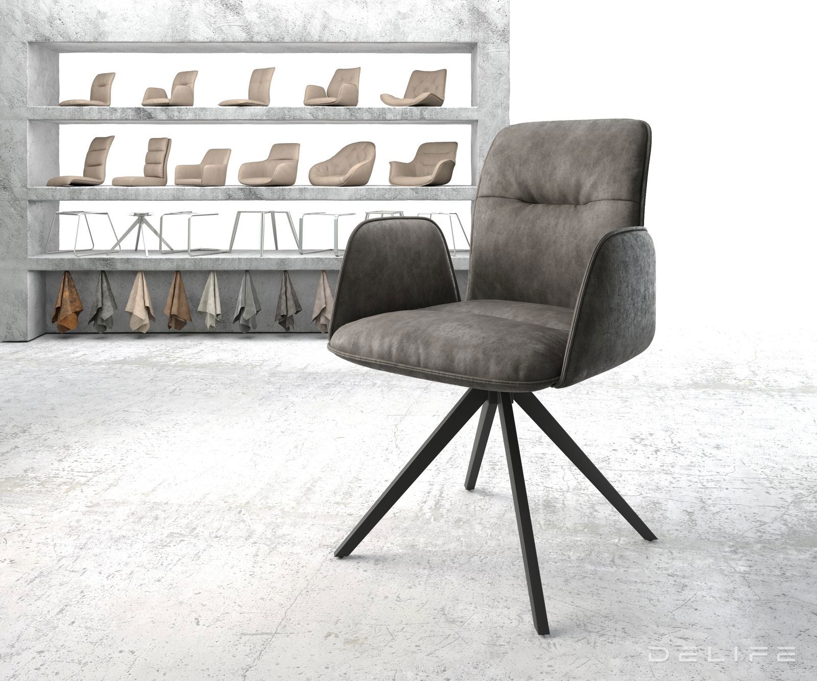 Jedilni stol Vinja, Material: Mikrofibra