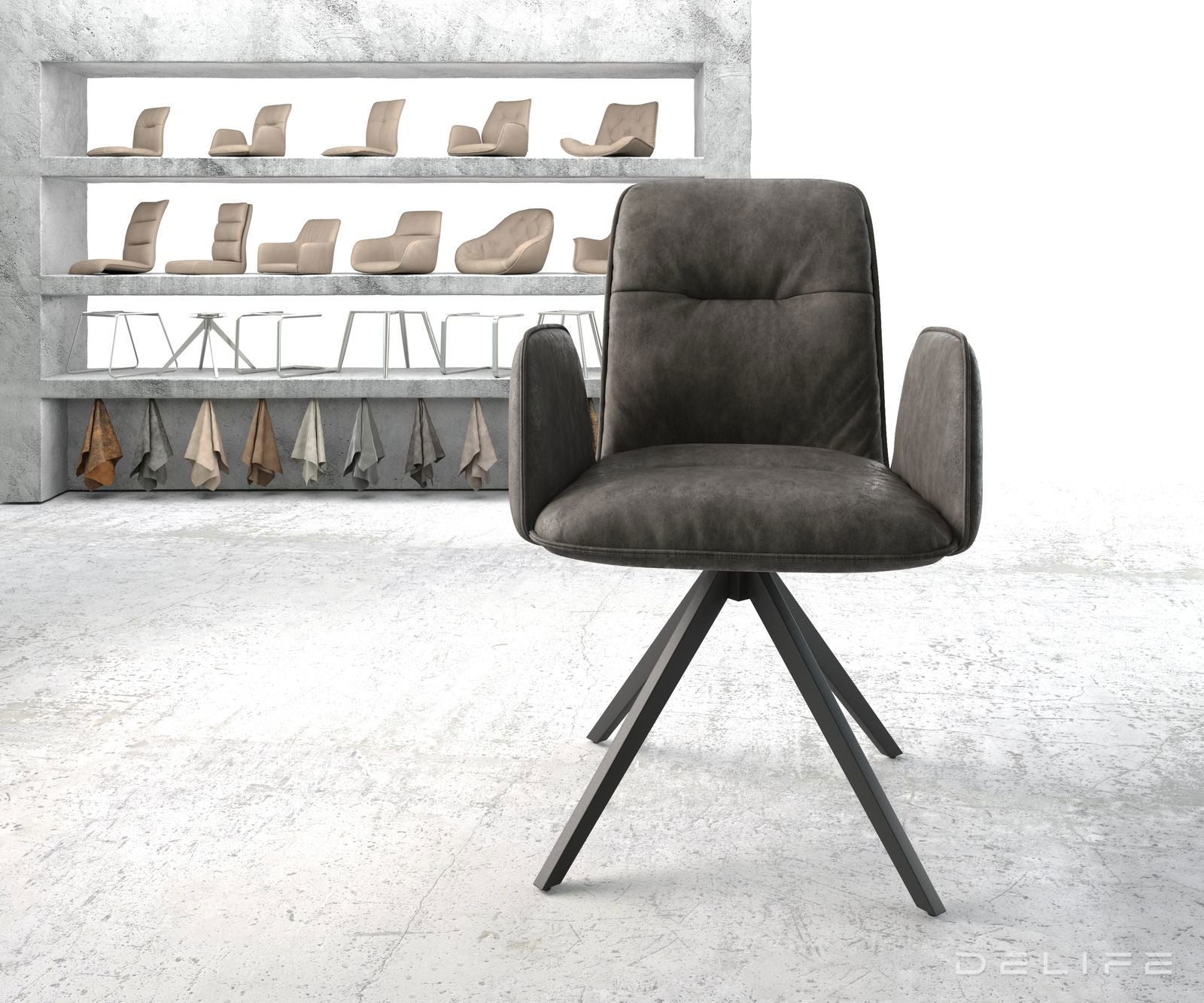 Jedilni stol Vinja, Material: Mikrofibra