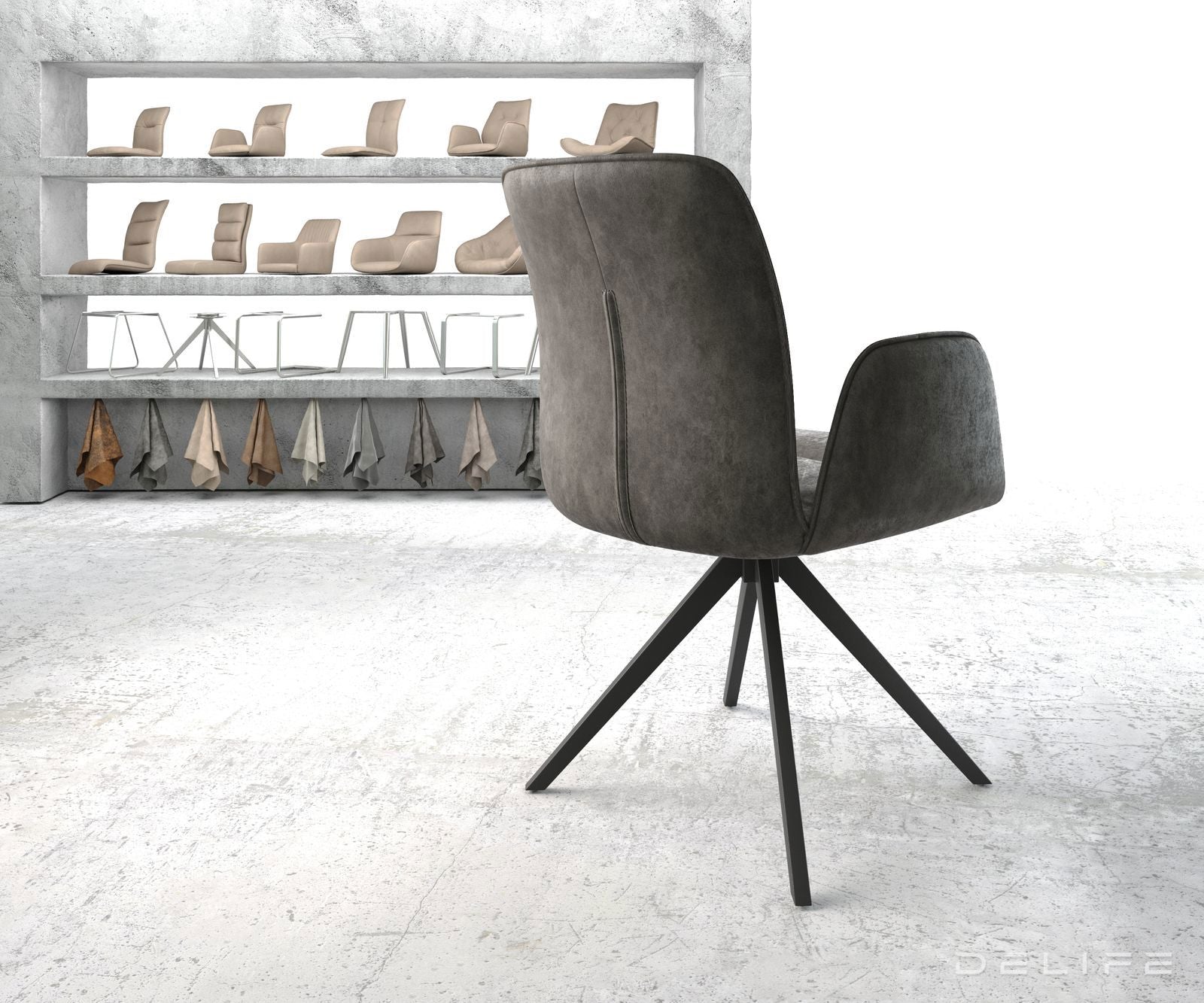 Jedilni stol Vinja, Material: Mikrofibra