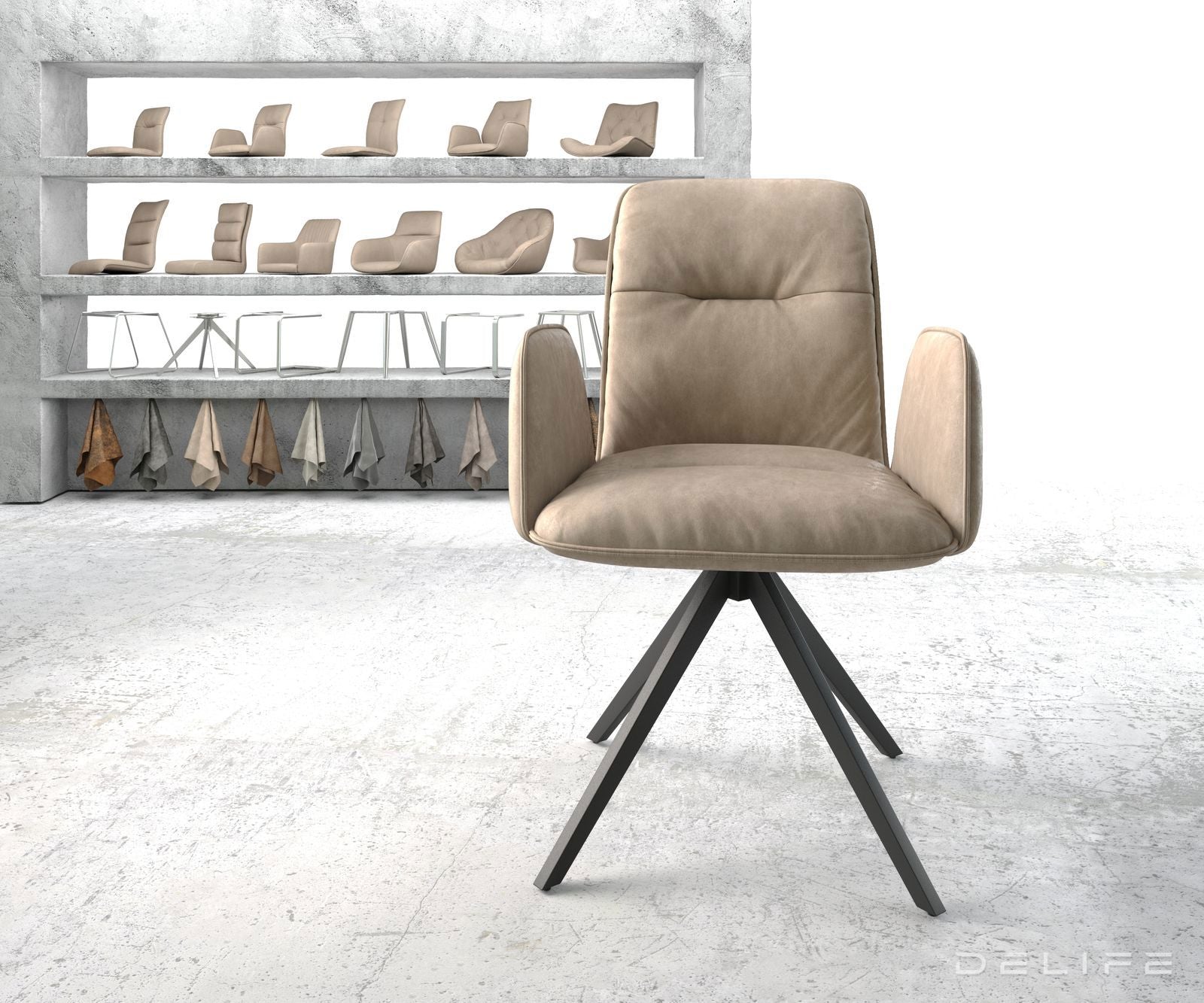 Jedilni stol Vinja, Material: Mikrofibra