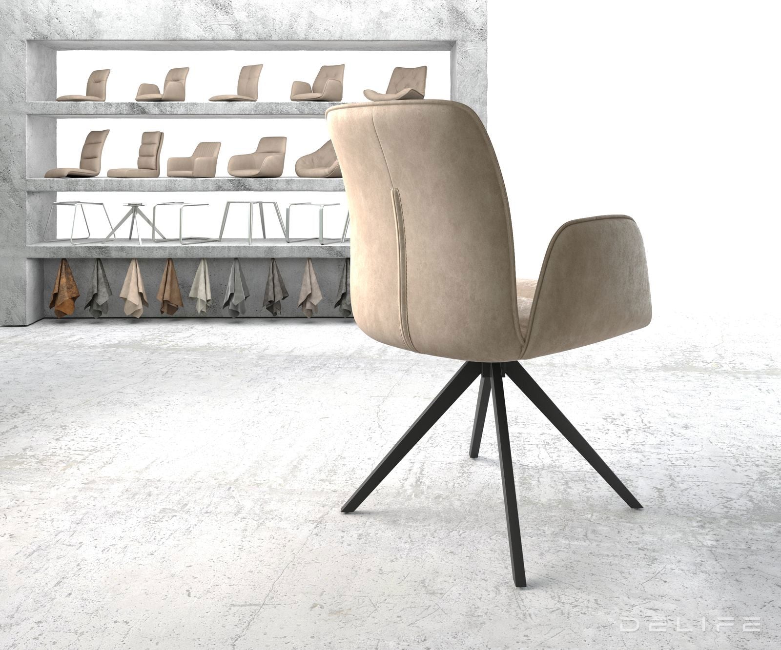 Jedilni stol Vinja, Material: Mikrofibra