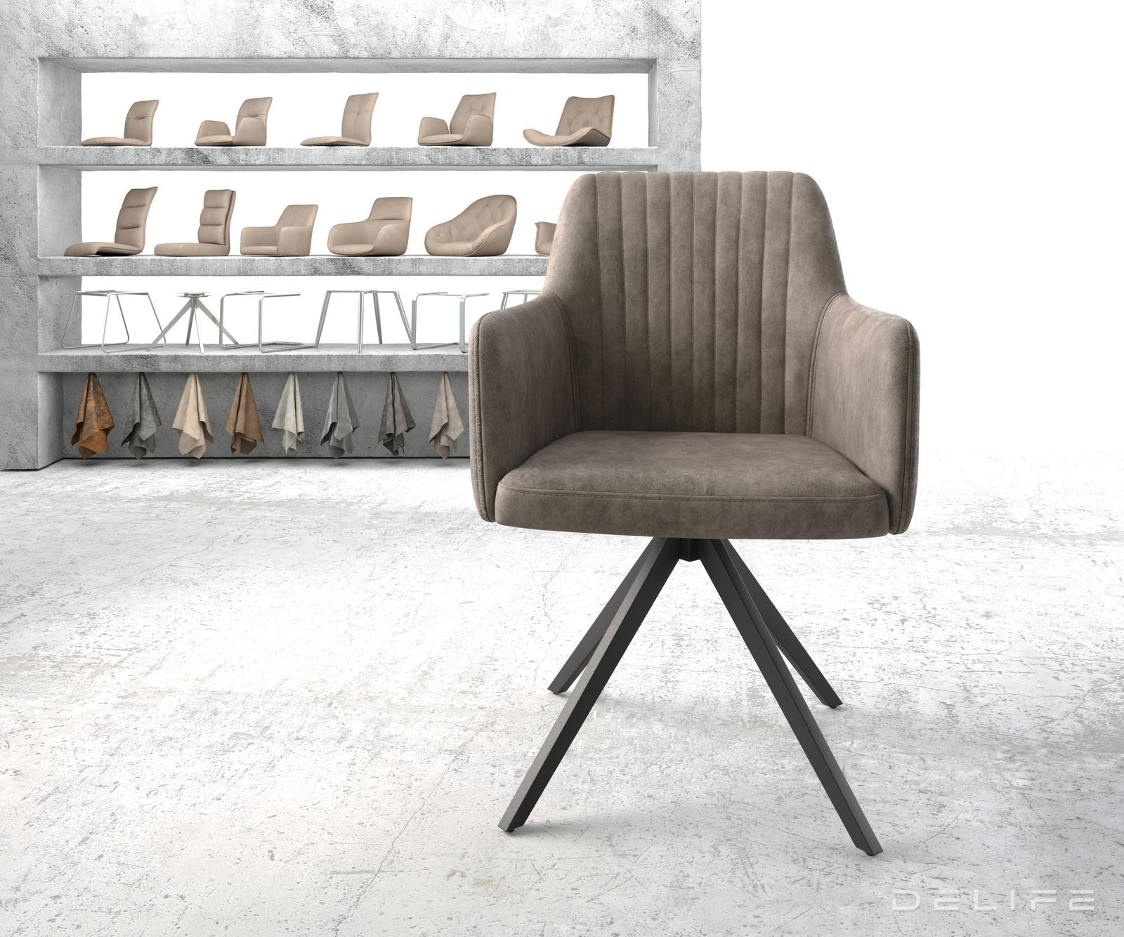 Jedilni stol Greg, Material: Mikrofibra