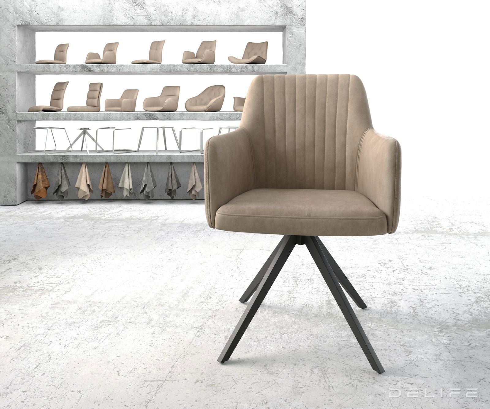 Jedilni stol Greg, Material: Mikrofibra