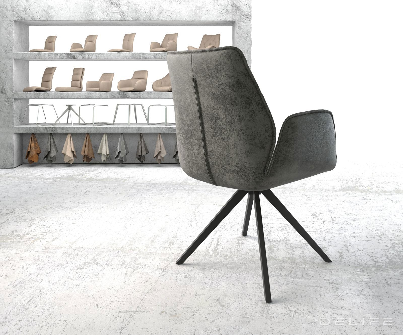 Jedilni stol Zoa, Material: Mikrofibra