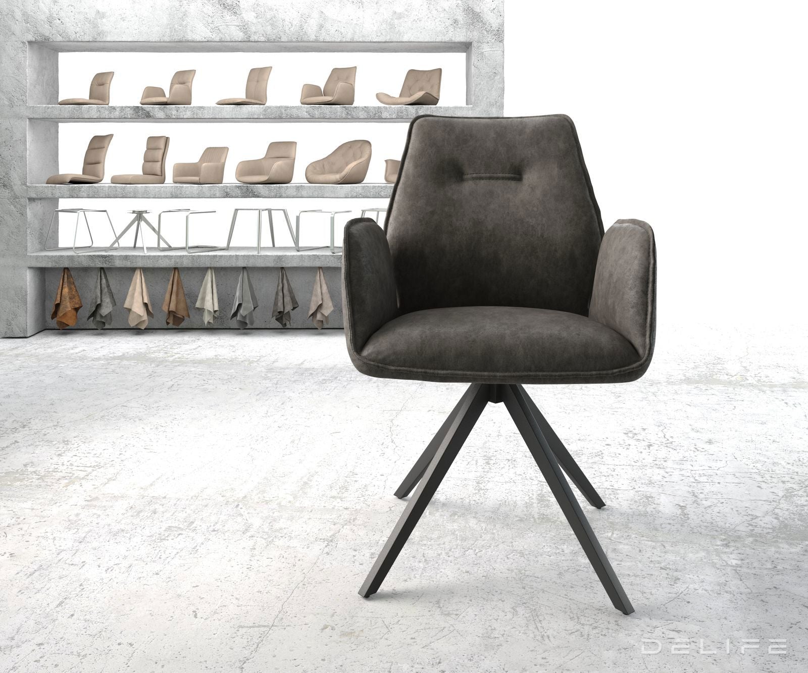 Jedilni stol Zoa, Material: Mikrofibra