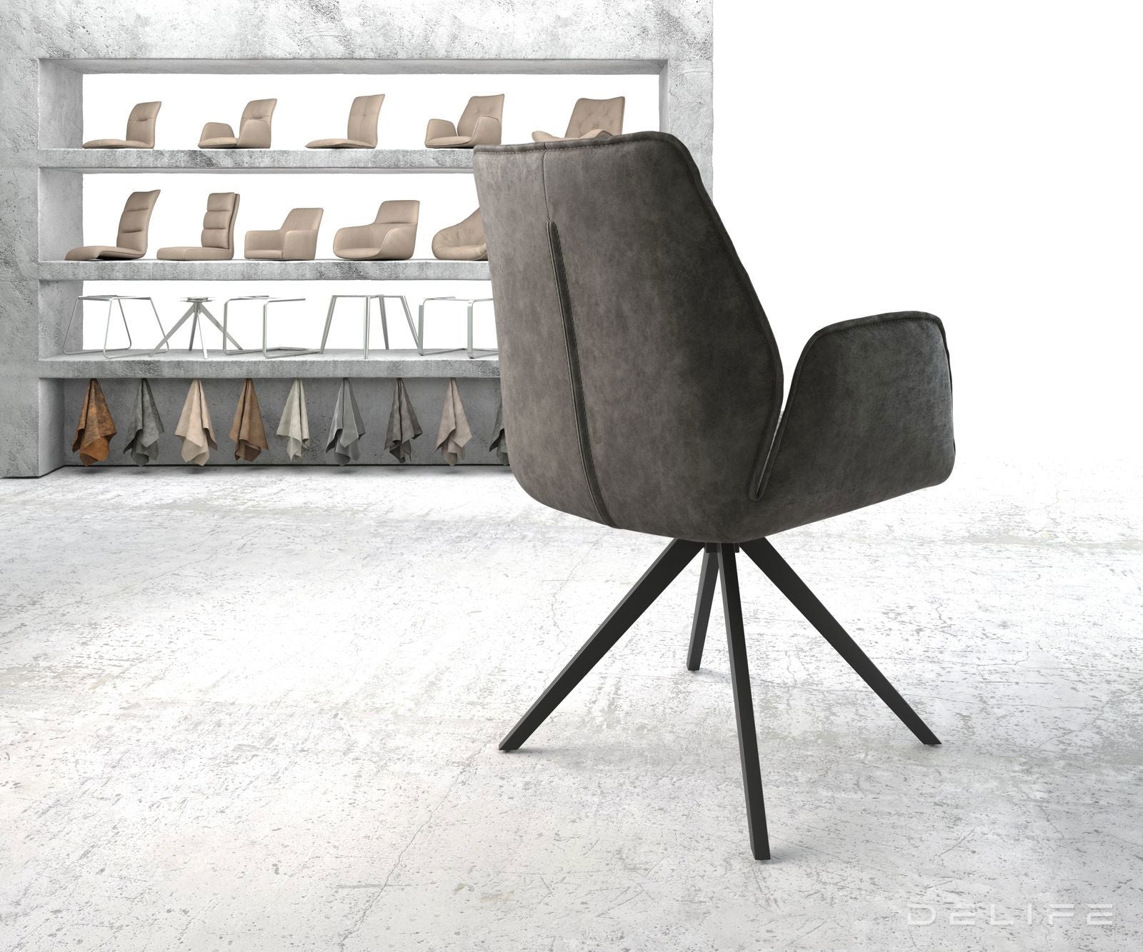 Jedilni stol Zoa, Material: Mikrofibra