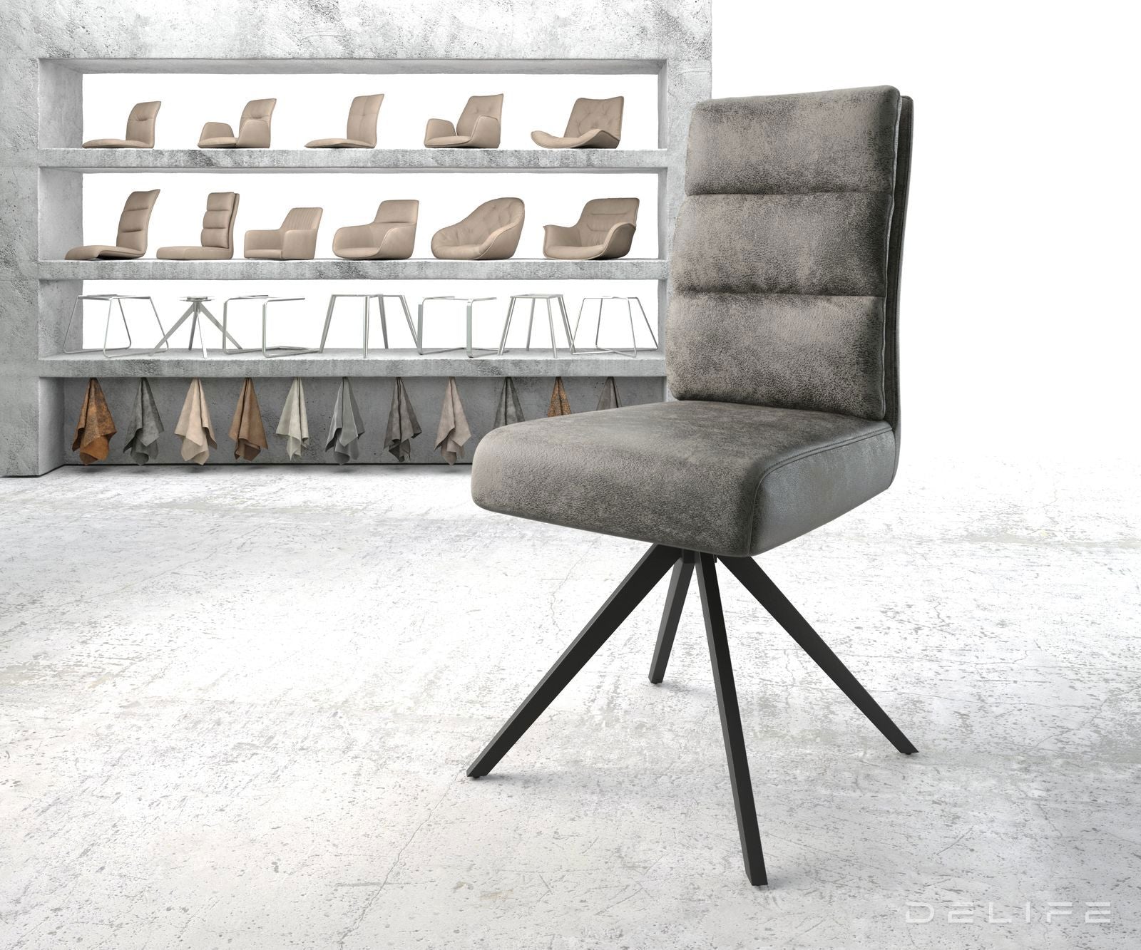 Jedilni stol Pela, Material: Mikrofibra