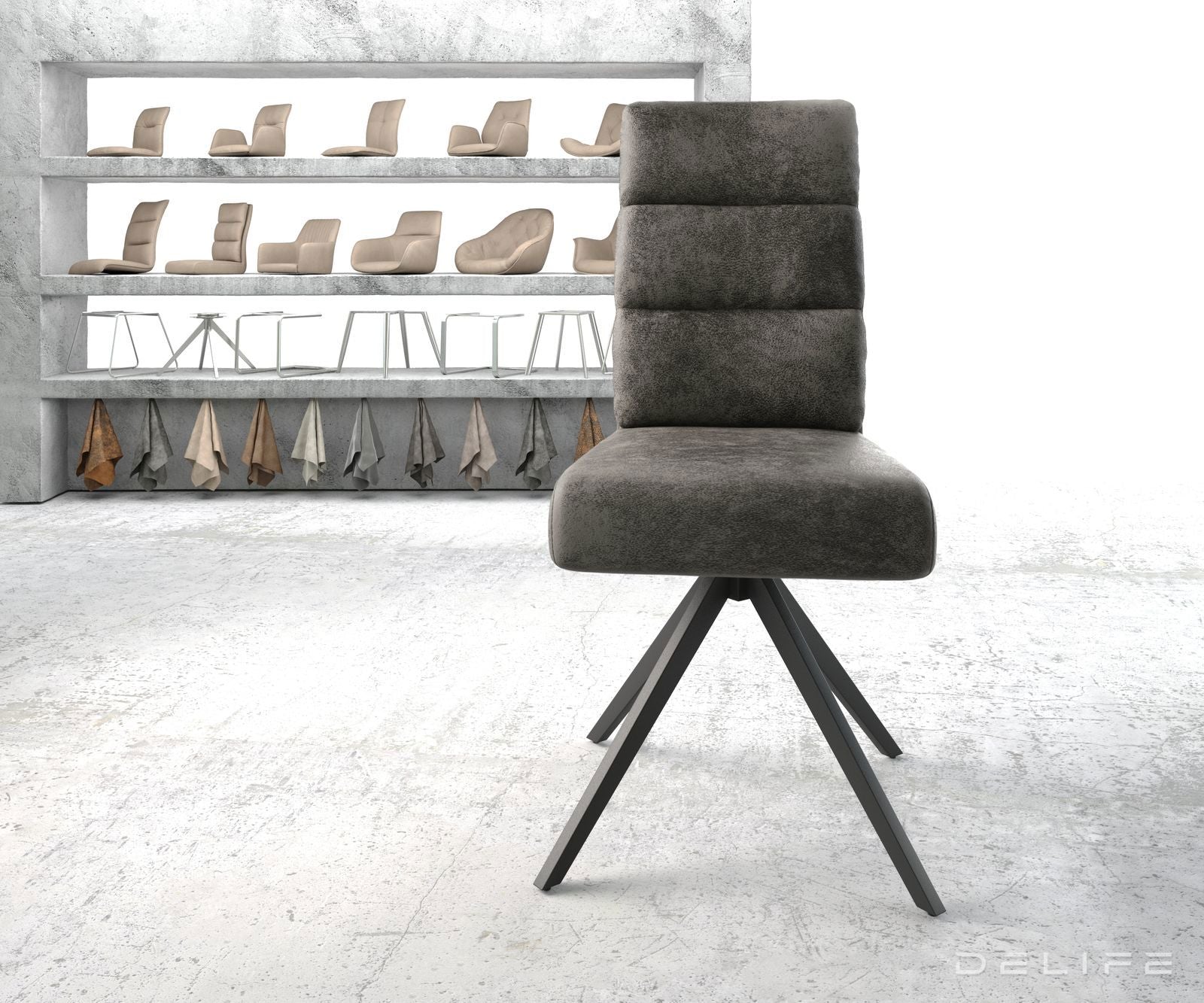 Jedilni stol Pela, Material: Mikrofibra