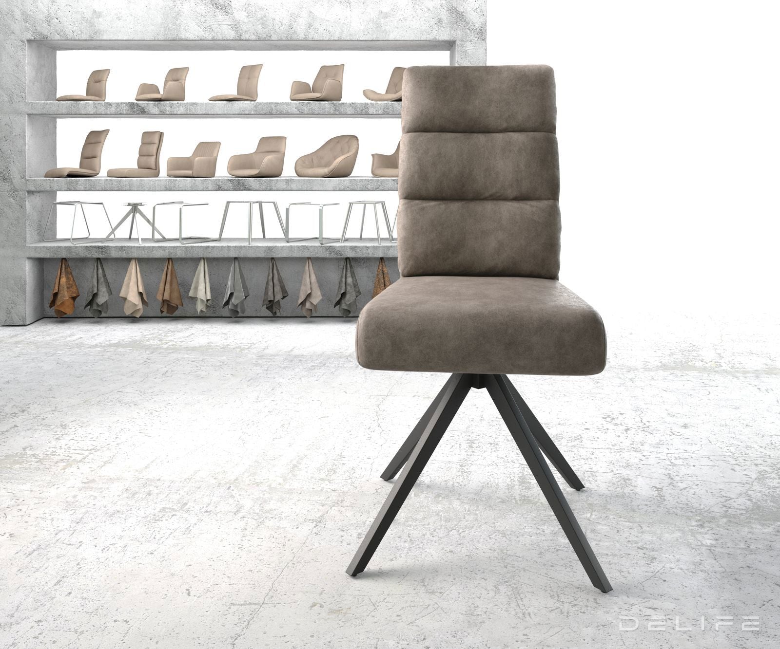 Jedilni stol Pela, Material: Mikrofibra