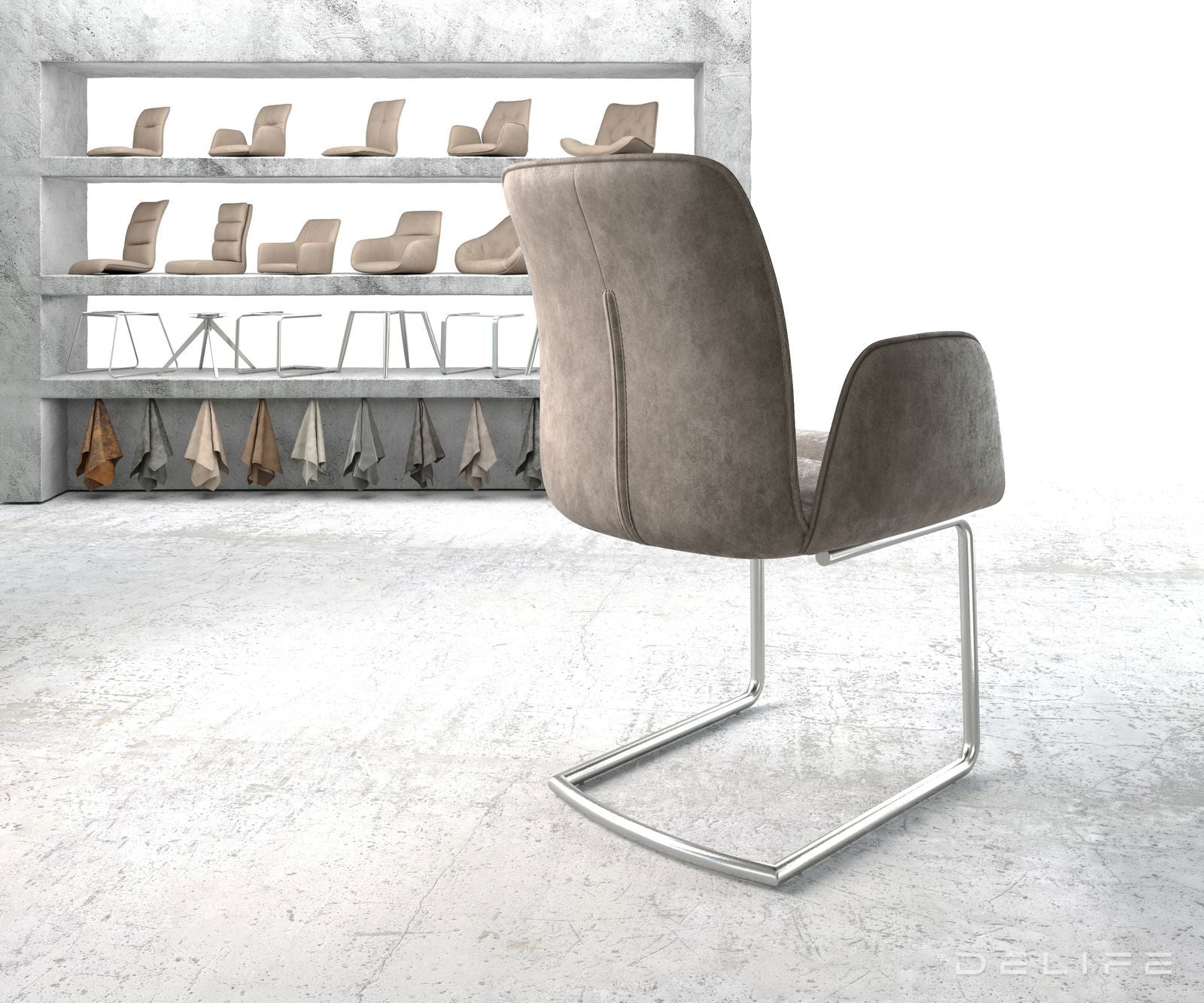 Jedilni stol Vinja, Material: Mikrofibra