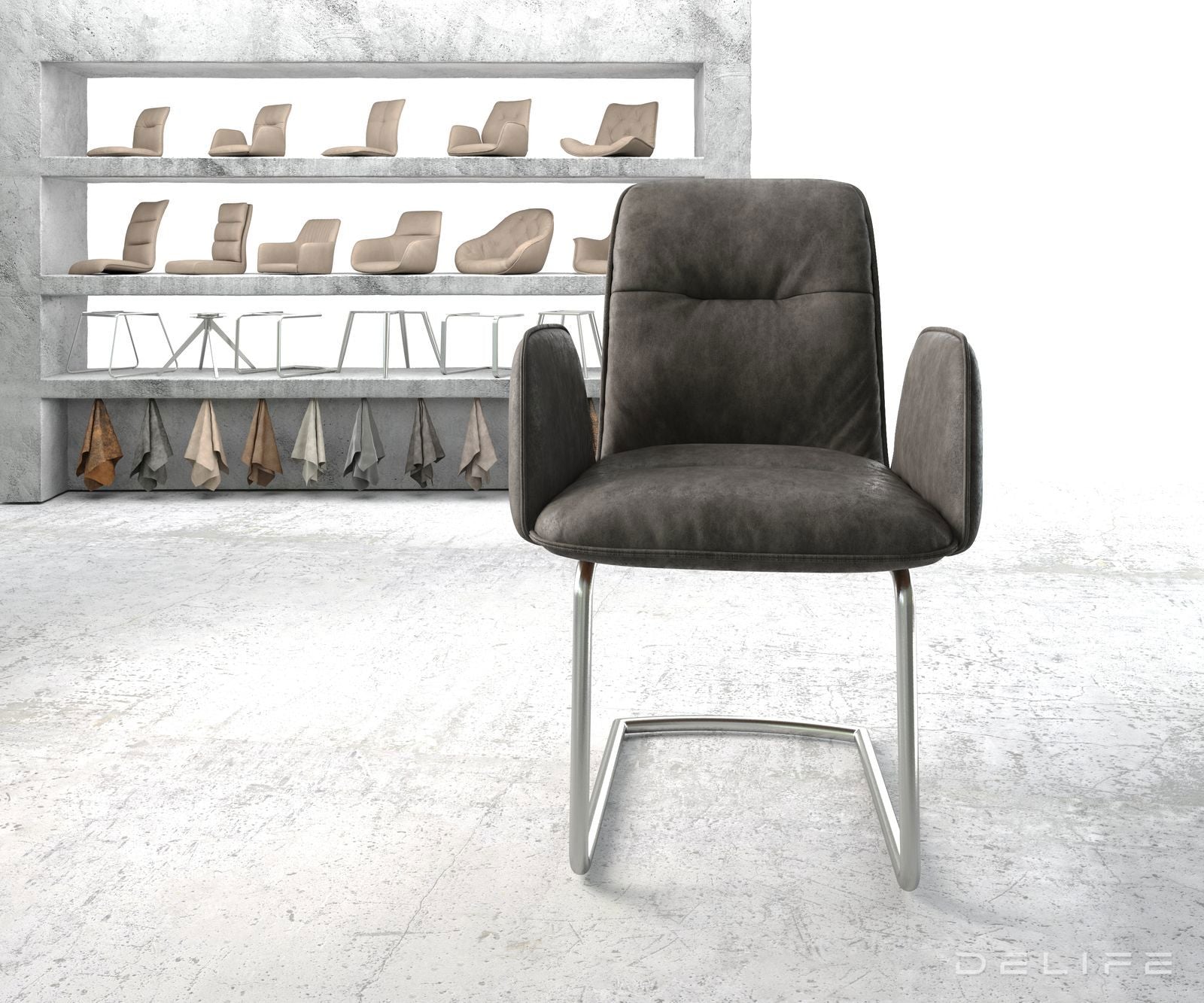 Jedilni stol Vinja, Material: Mikrofibra