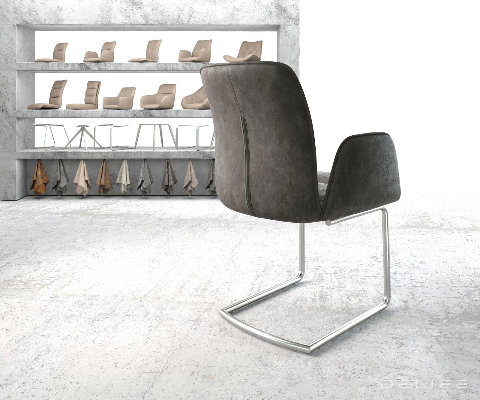 Jedilni stol Vinja, Material: Mikrofibra