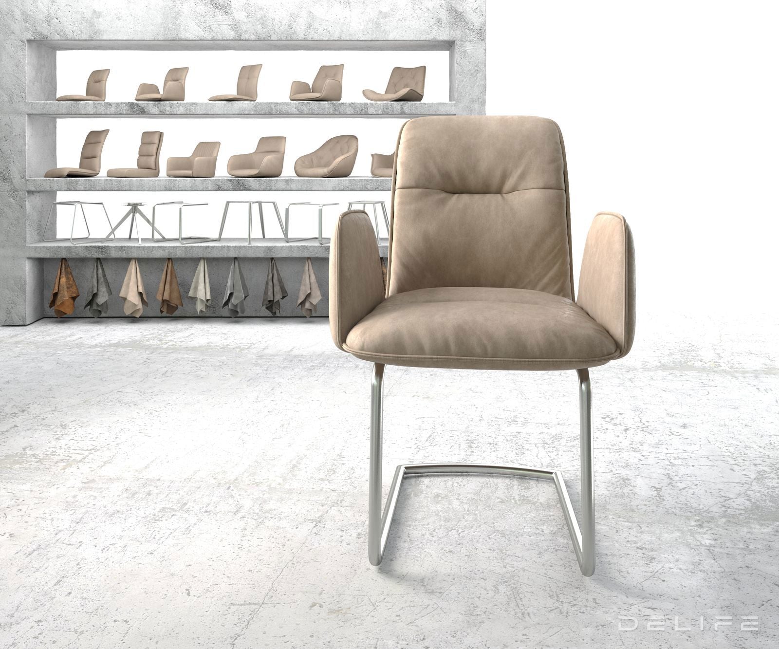 Jedilni stol Vinja, Material: Mikrofibra