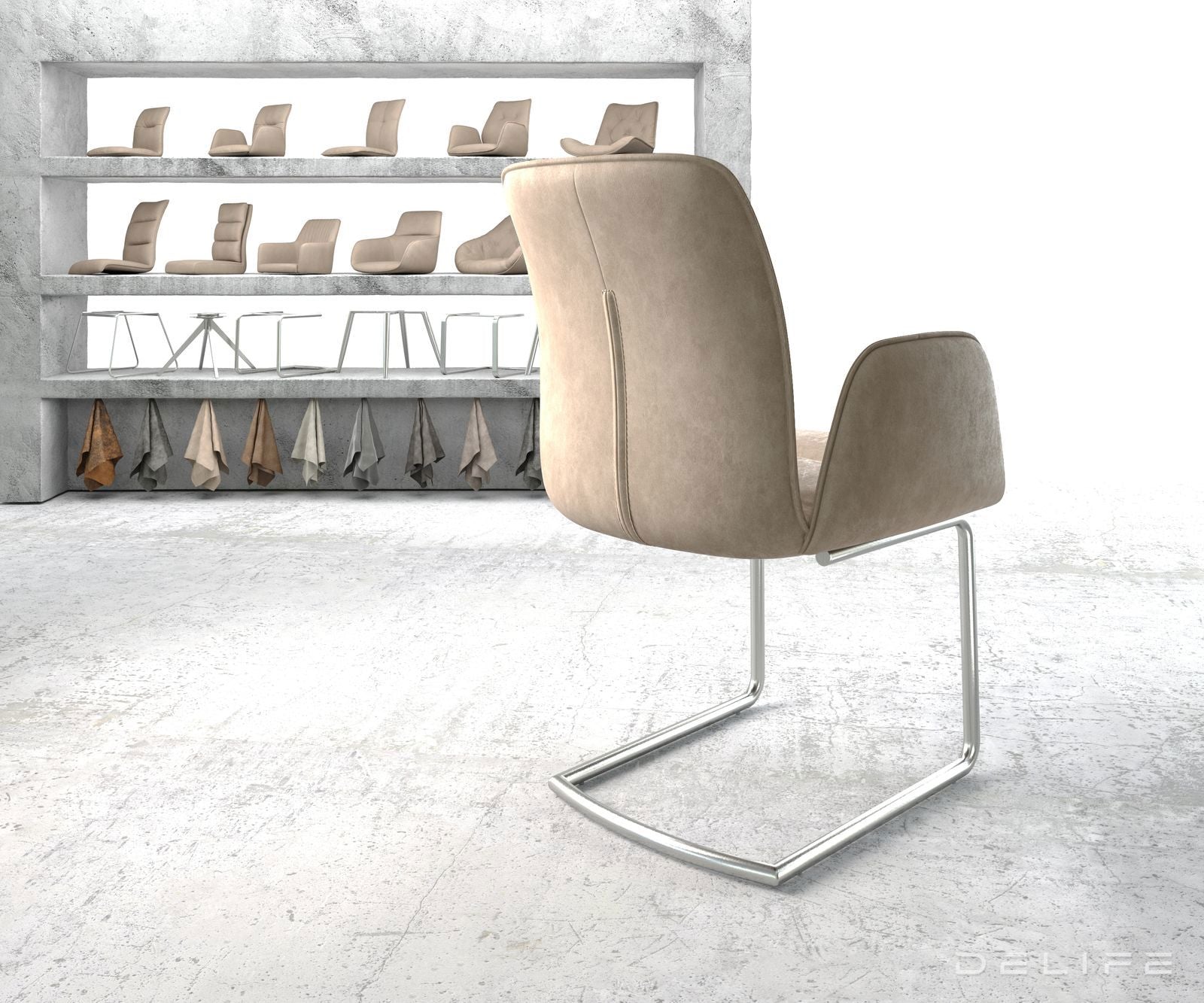 Jedilni stol Vinja, Material: Mikrofibra