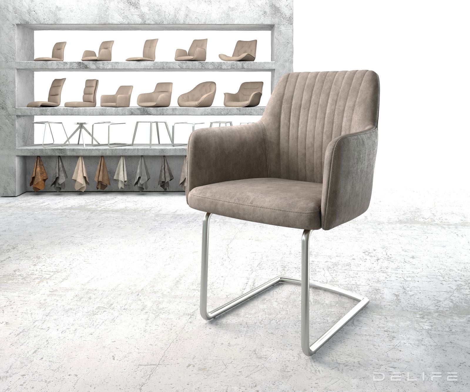 Jedilni stol Greg, Material: Mikrofibra