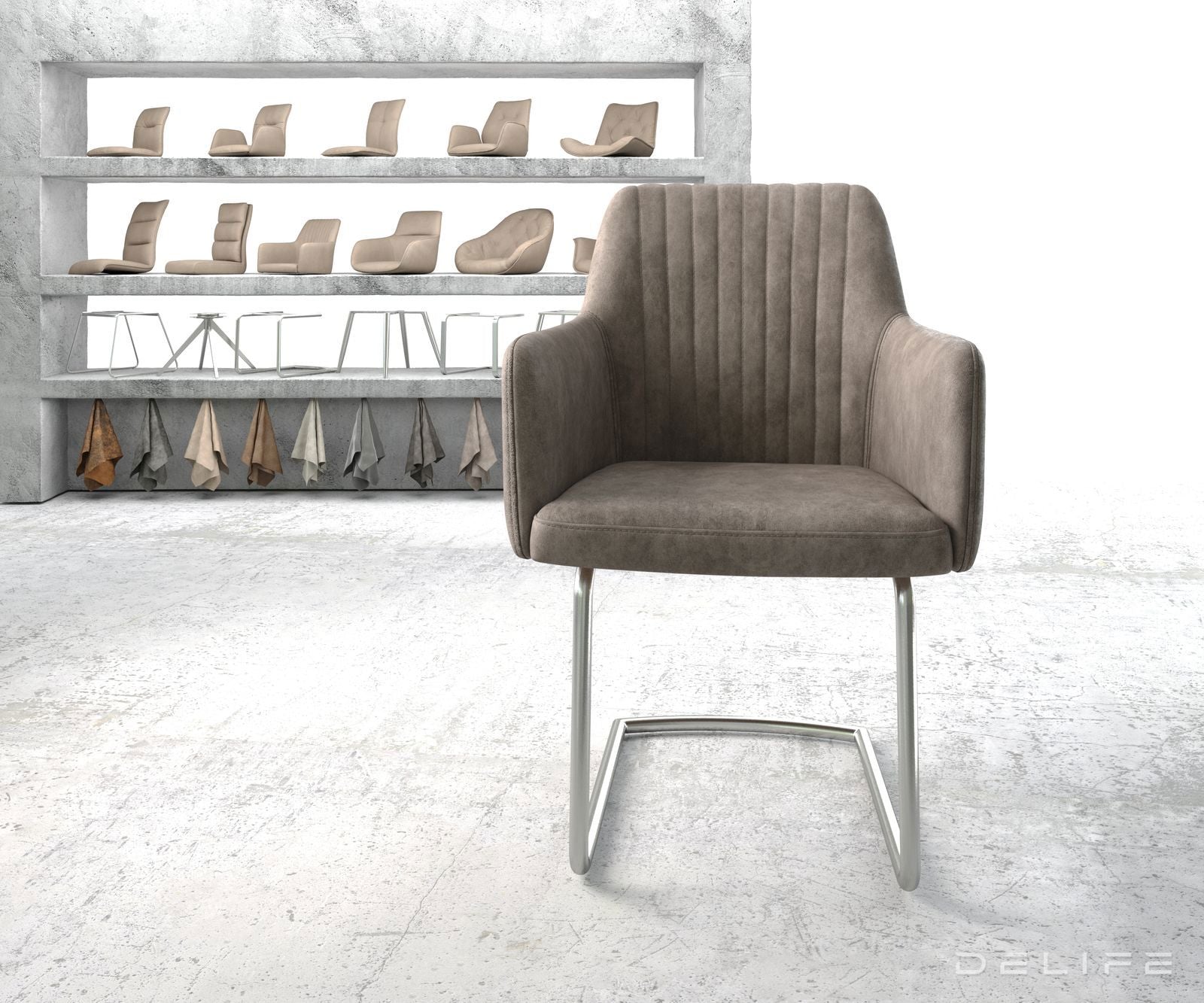 Jedilni stol Greg, Material: Mikrofibra