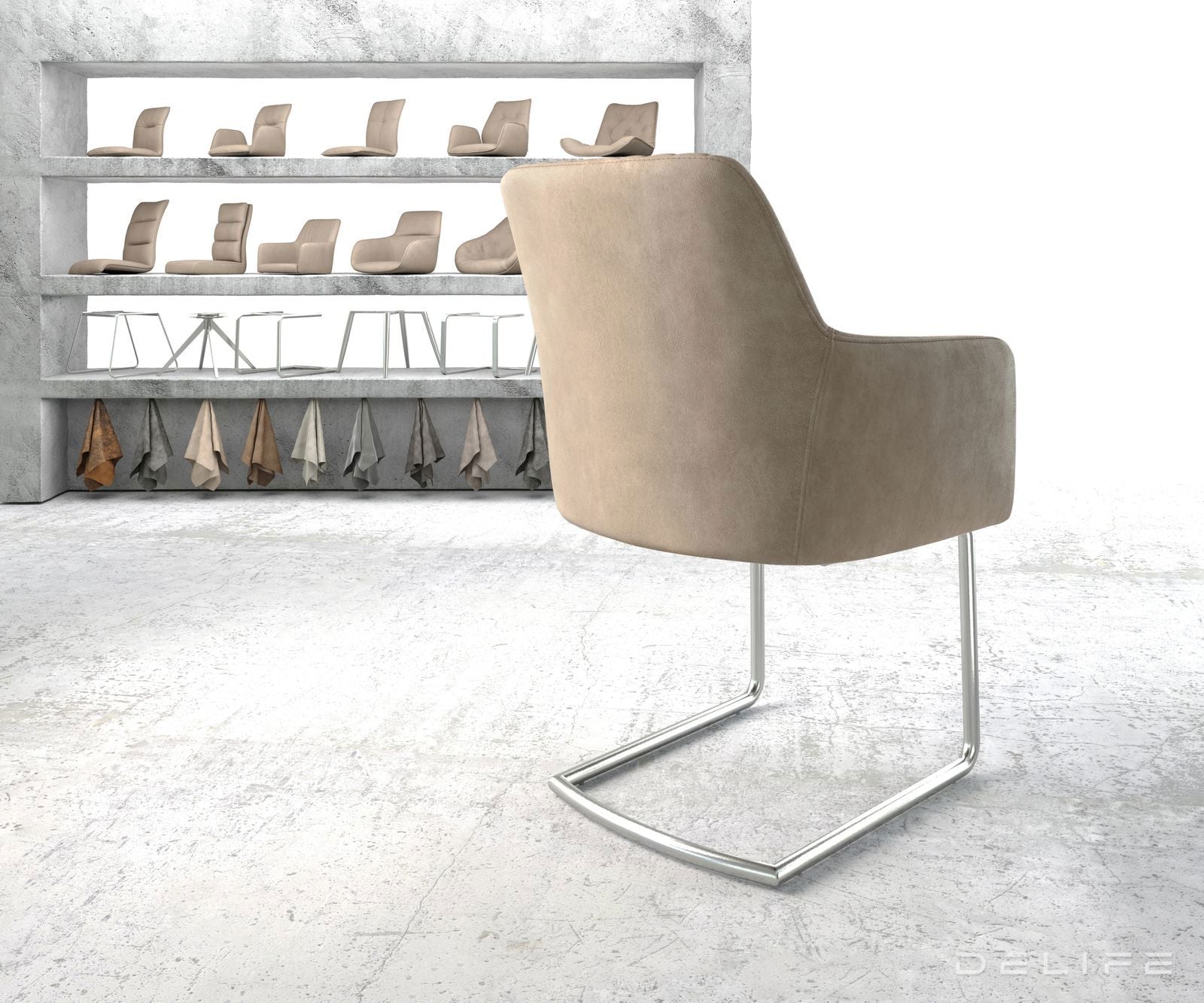 Jedilni stol Greg, Material: Mikrofibra