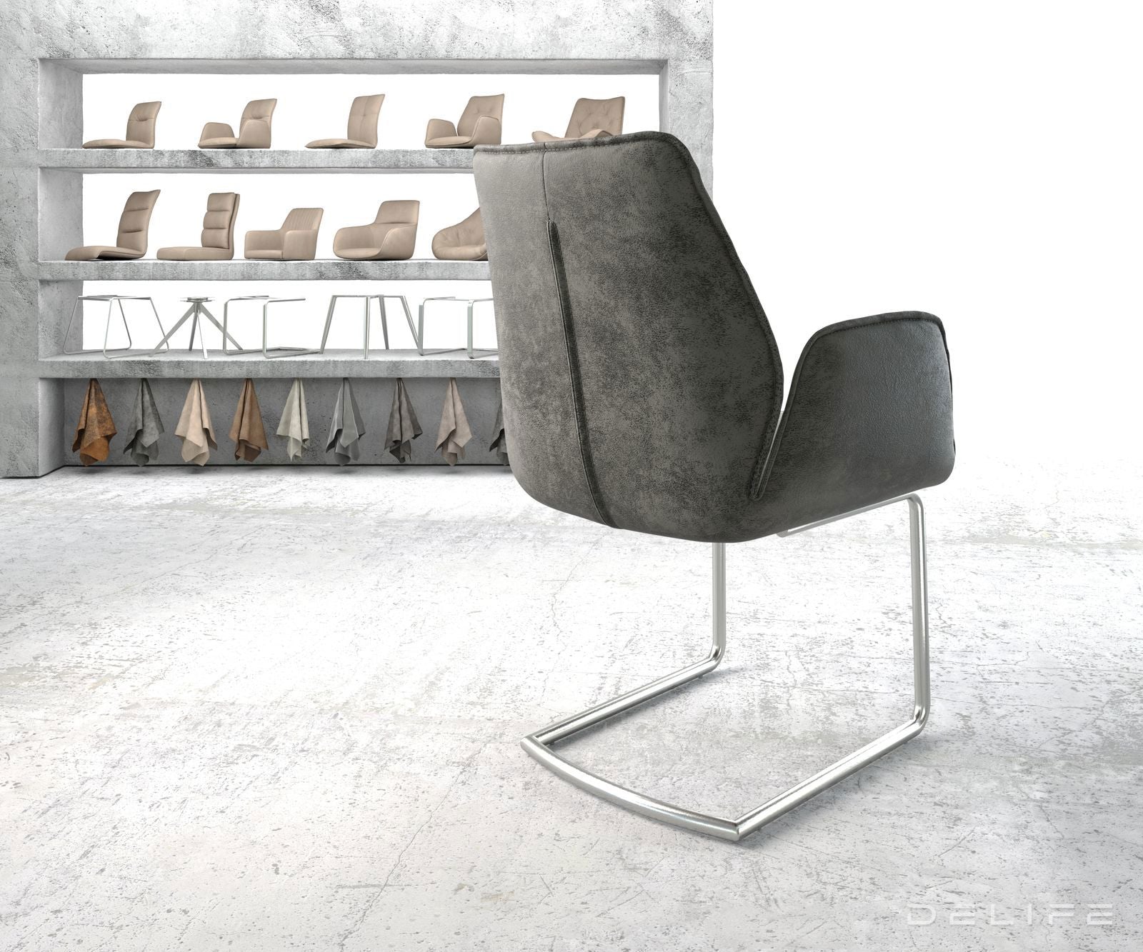 Jedilni stol Zoa, Material: Mikrofibra