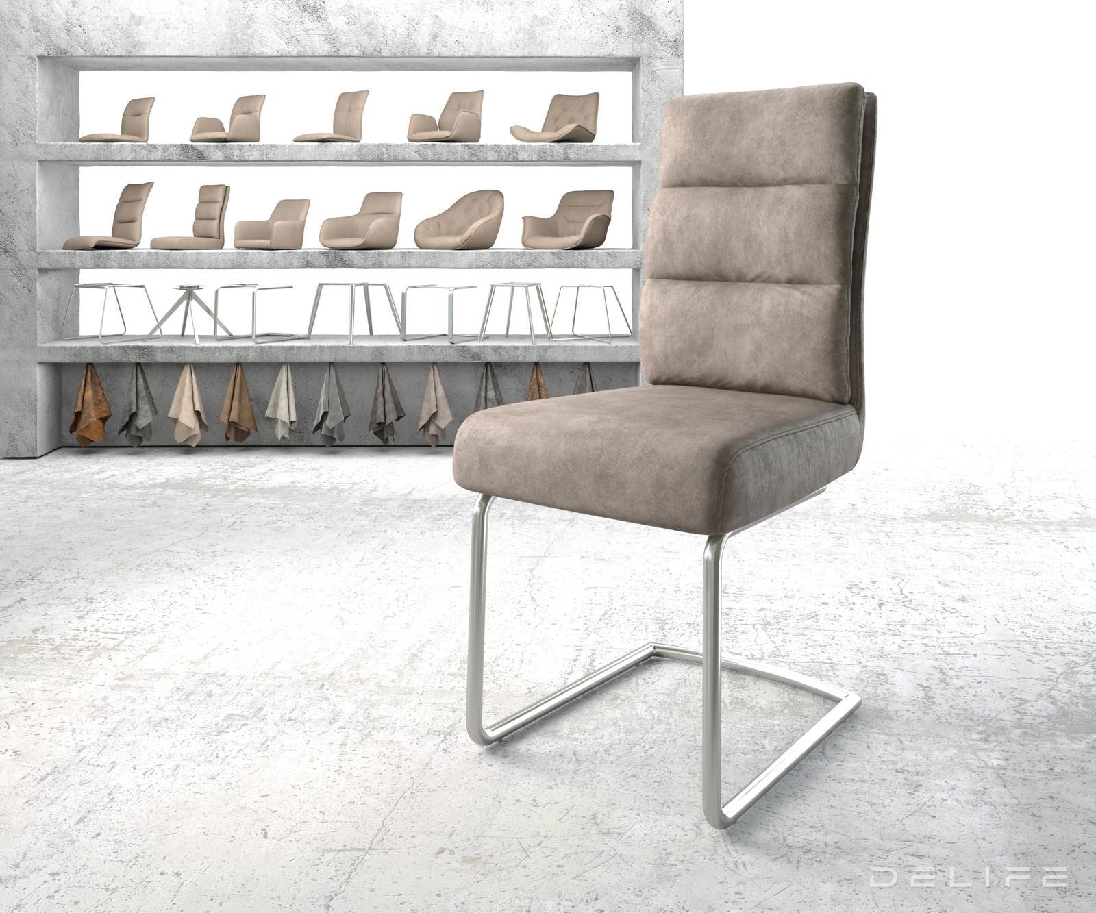 Jedilni stol Pela, Material: Mikrofibra