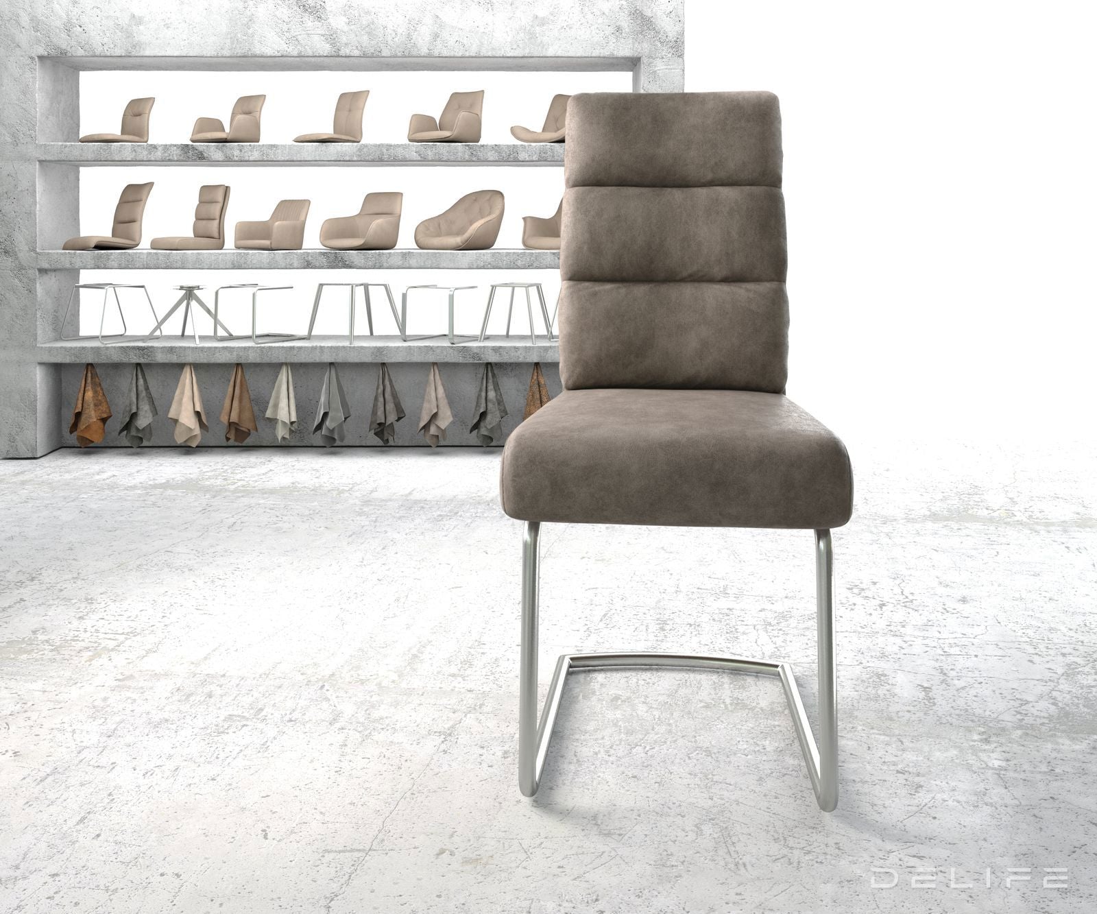 Jedilni stol Pela, Material: Mikrofibra