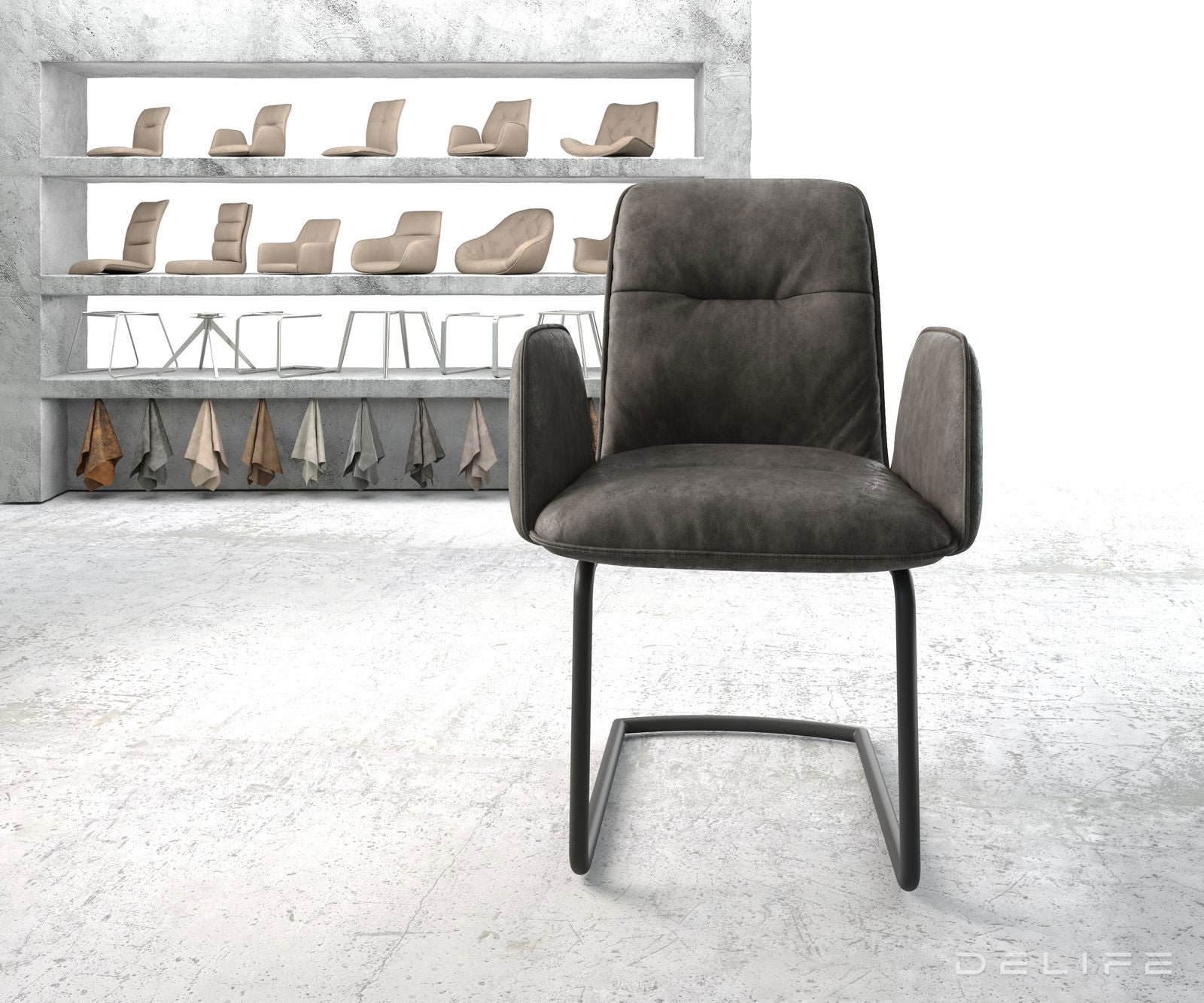 Jedilni stol Vinja, Material: Mikrofibra