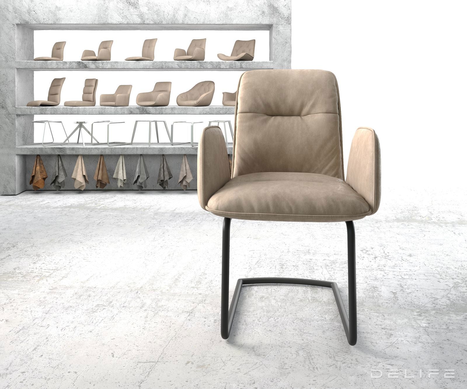 Jedilni stol Vinja, Material: Mikrofibra